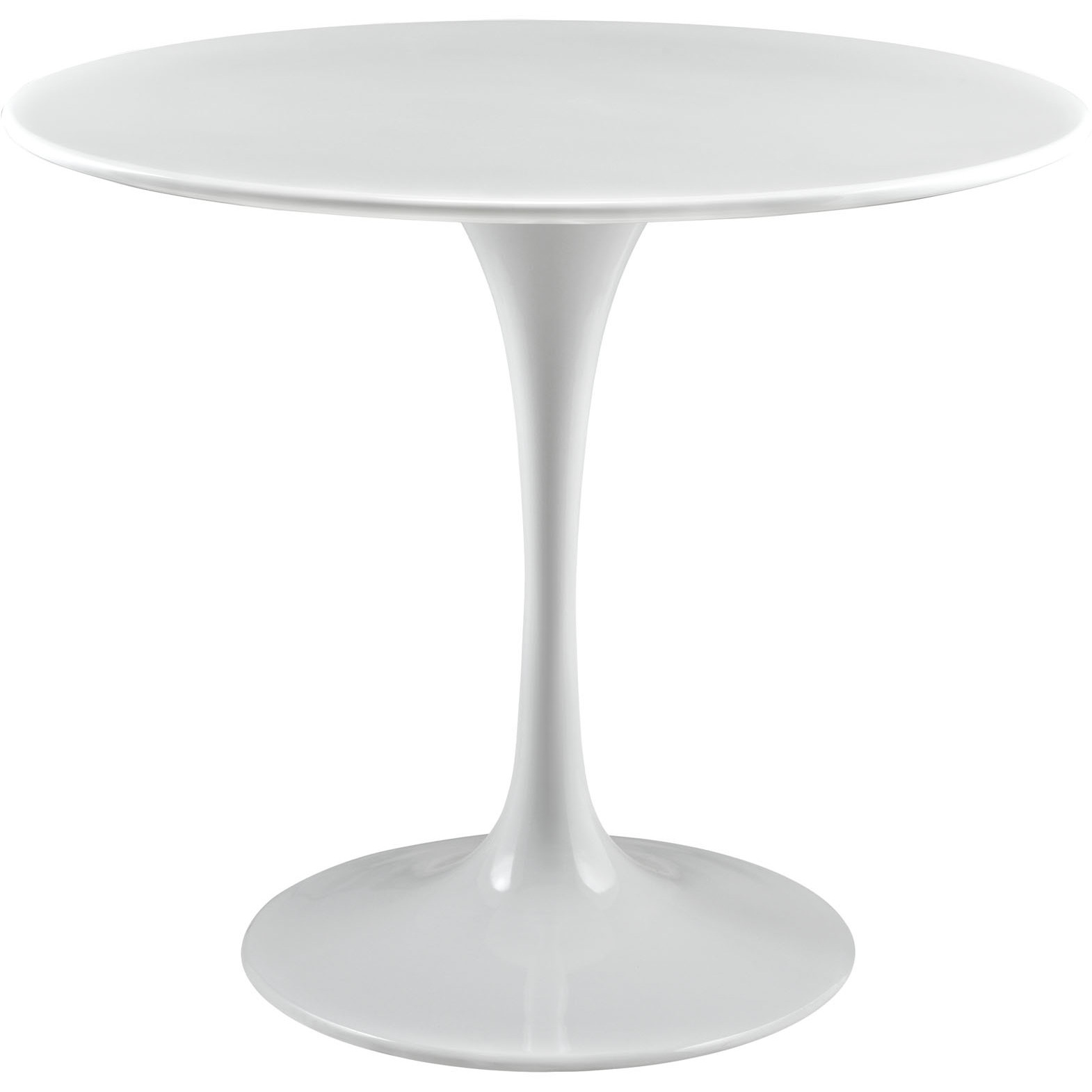 Lippa 36" Round Wood Top Dining Table - White