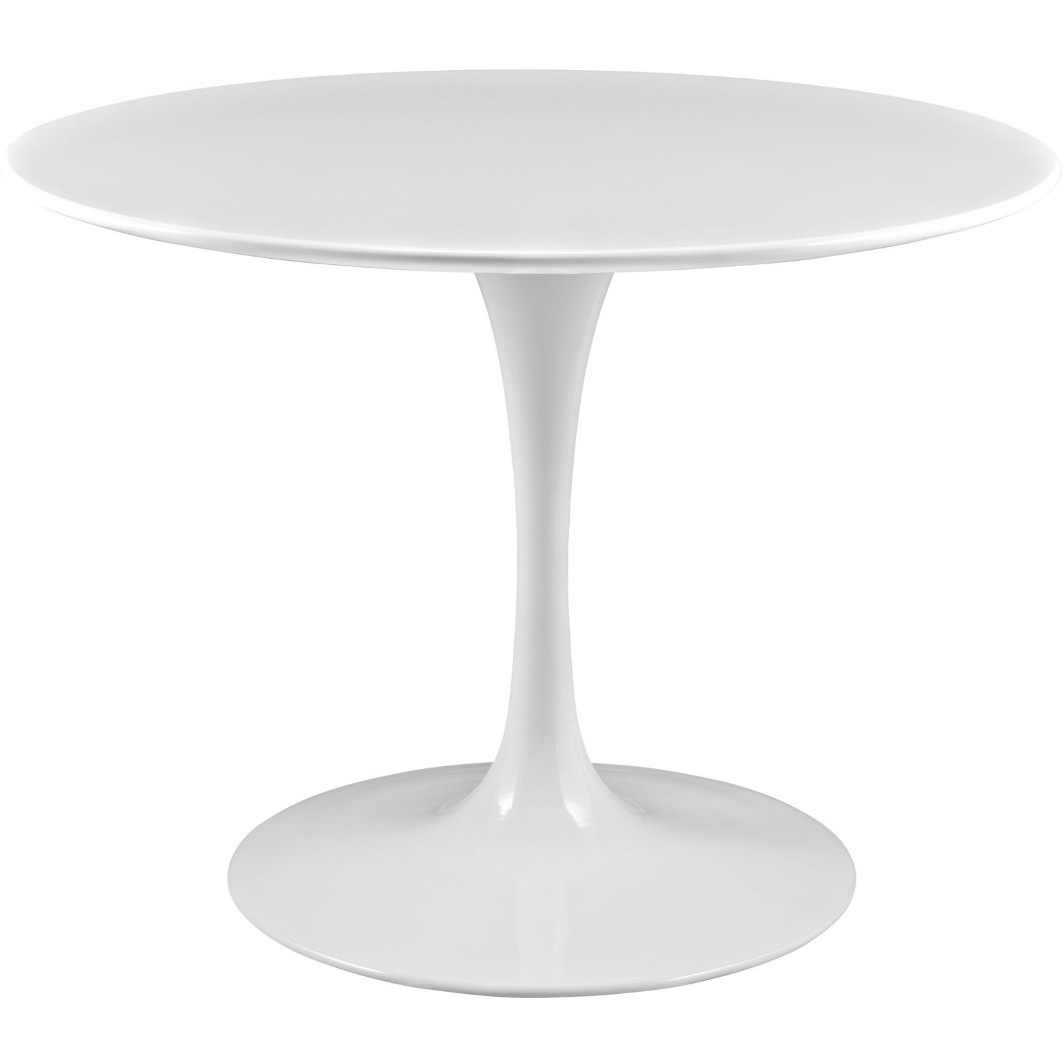 Lippa 40" Round Wood Top Dining Table - White