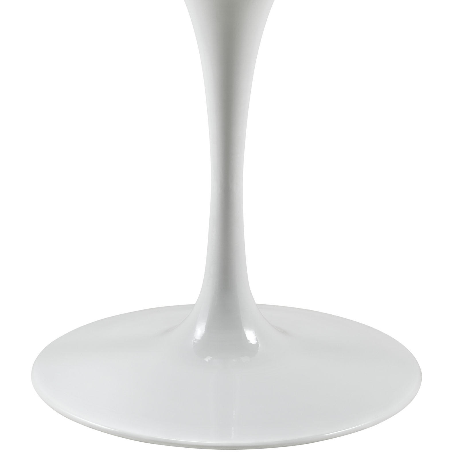 Lippa 47" Round Wood Top Dining Table - White