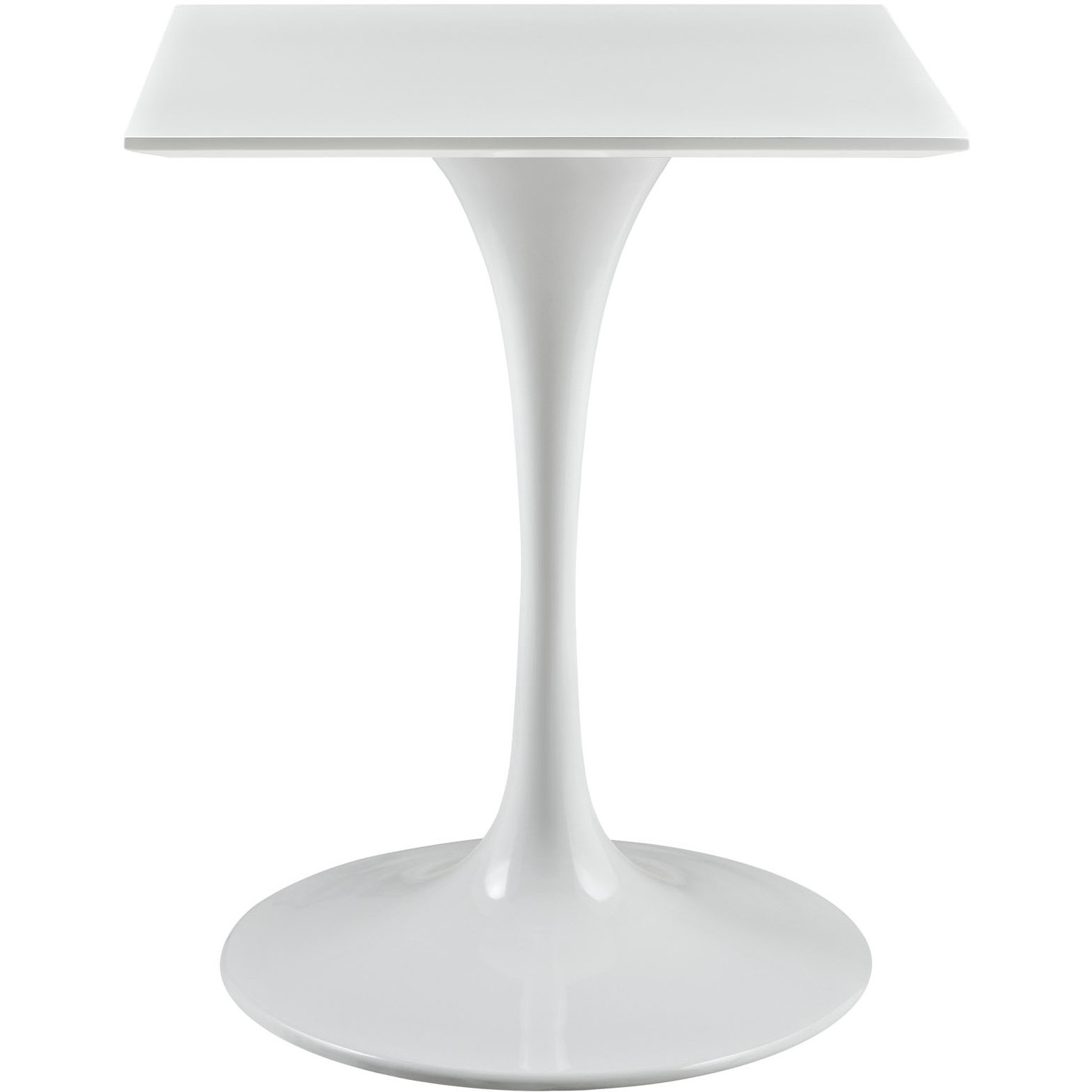 Lippa 24" Square Wood Top Dining Table - White