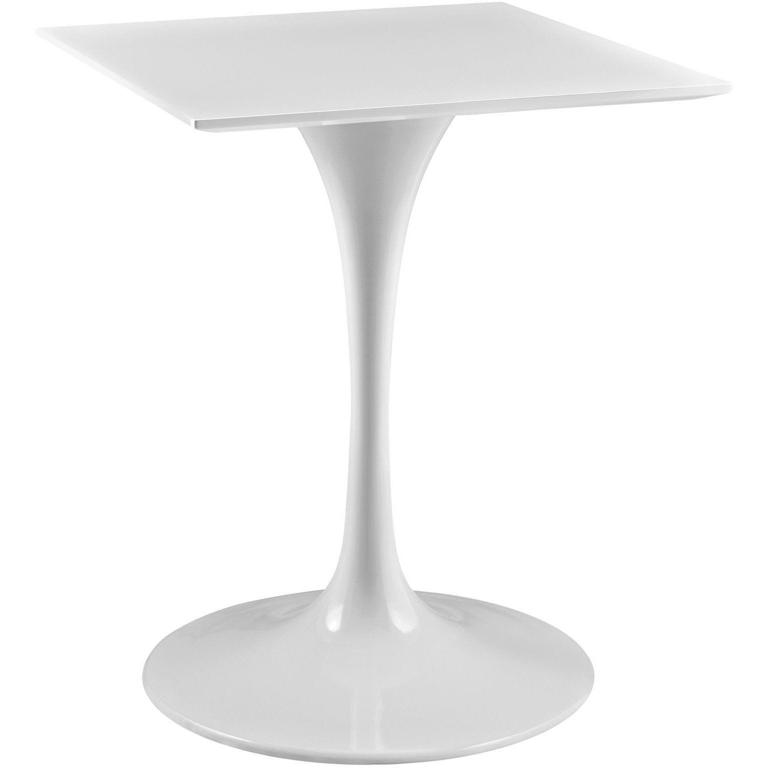 Lippa 24" Square Wood Top Dining Table - White