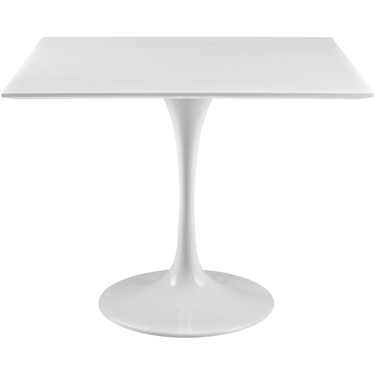 Lippa 36" Square Wood Top Dining Table - White