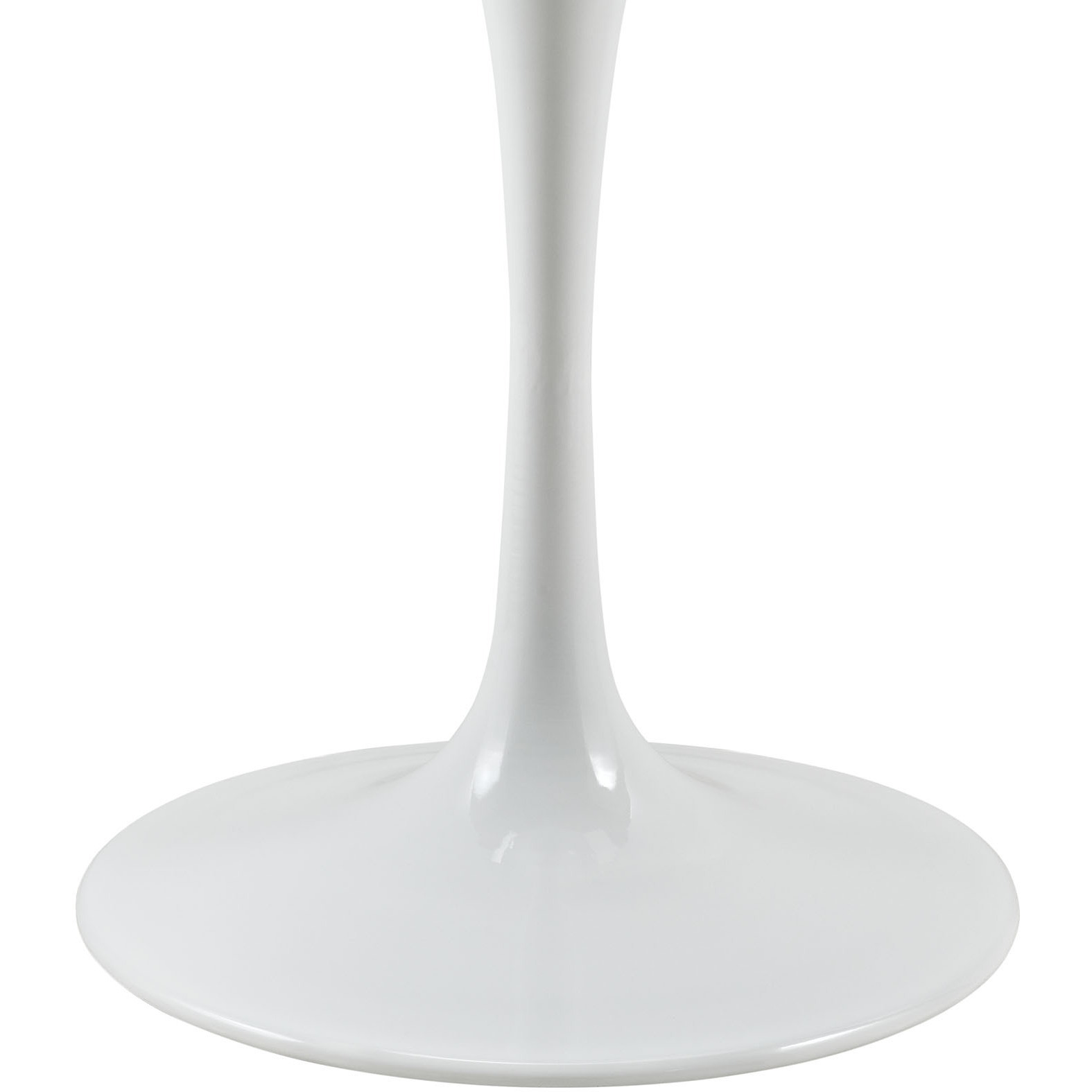 Lippa 36" Round Artificial Marble Dining Table - White