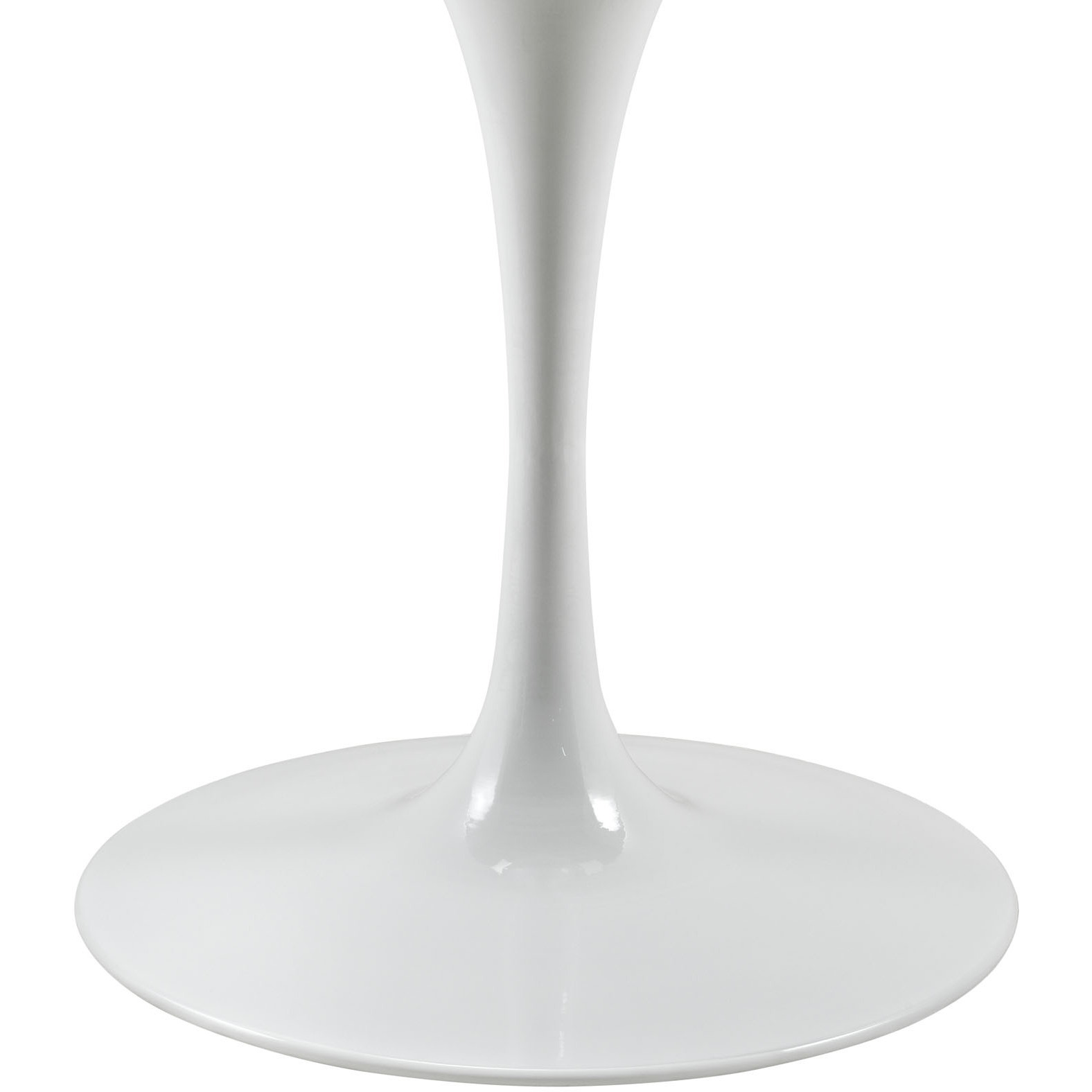 Lippa 40" Round Artificial Marble Dining Table - White