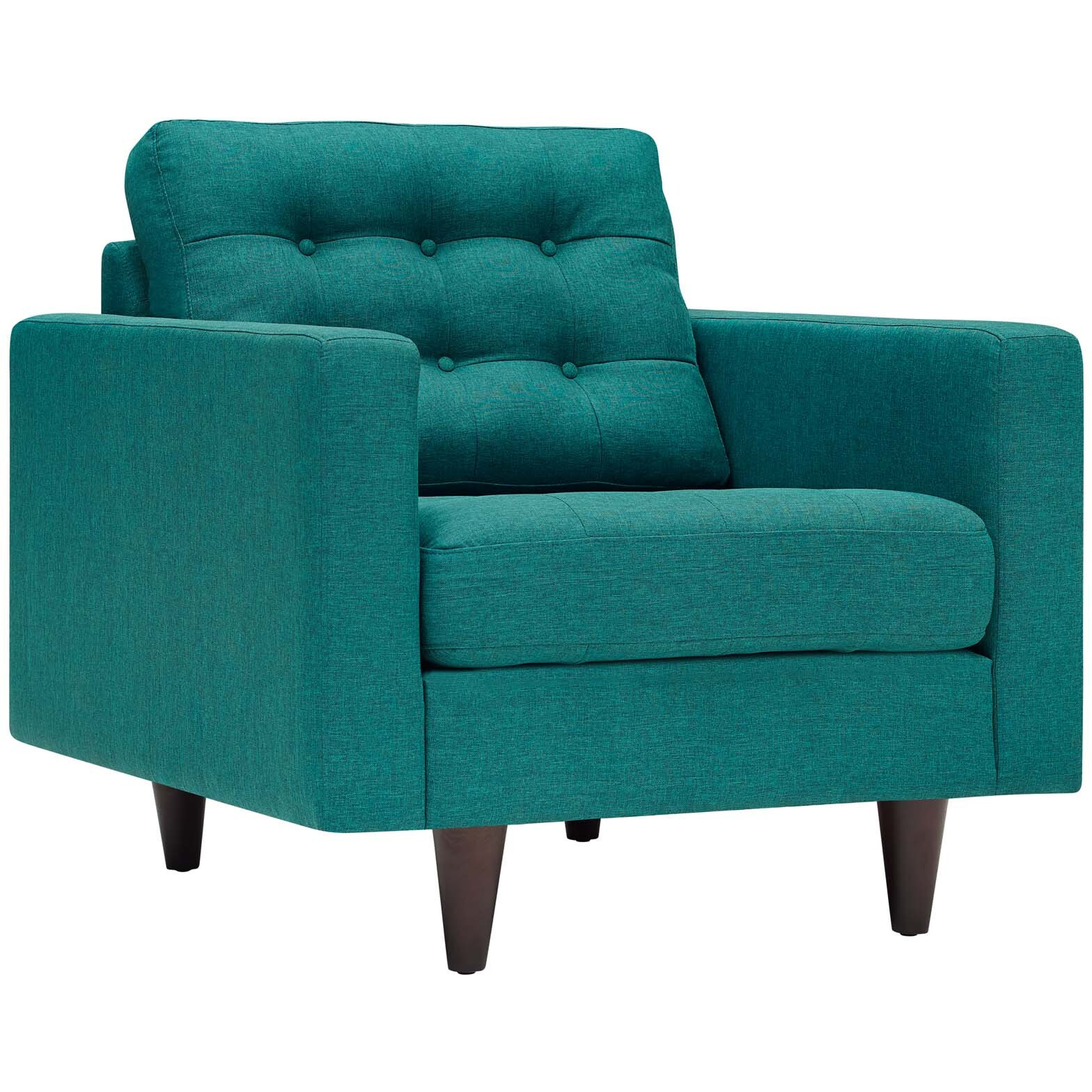 Empress Sofa and Armchairs Set of 3 - Teal