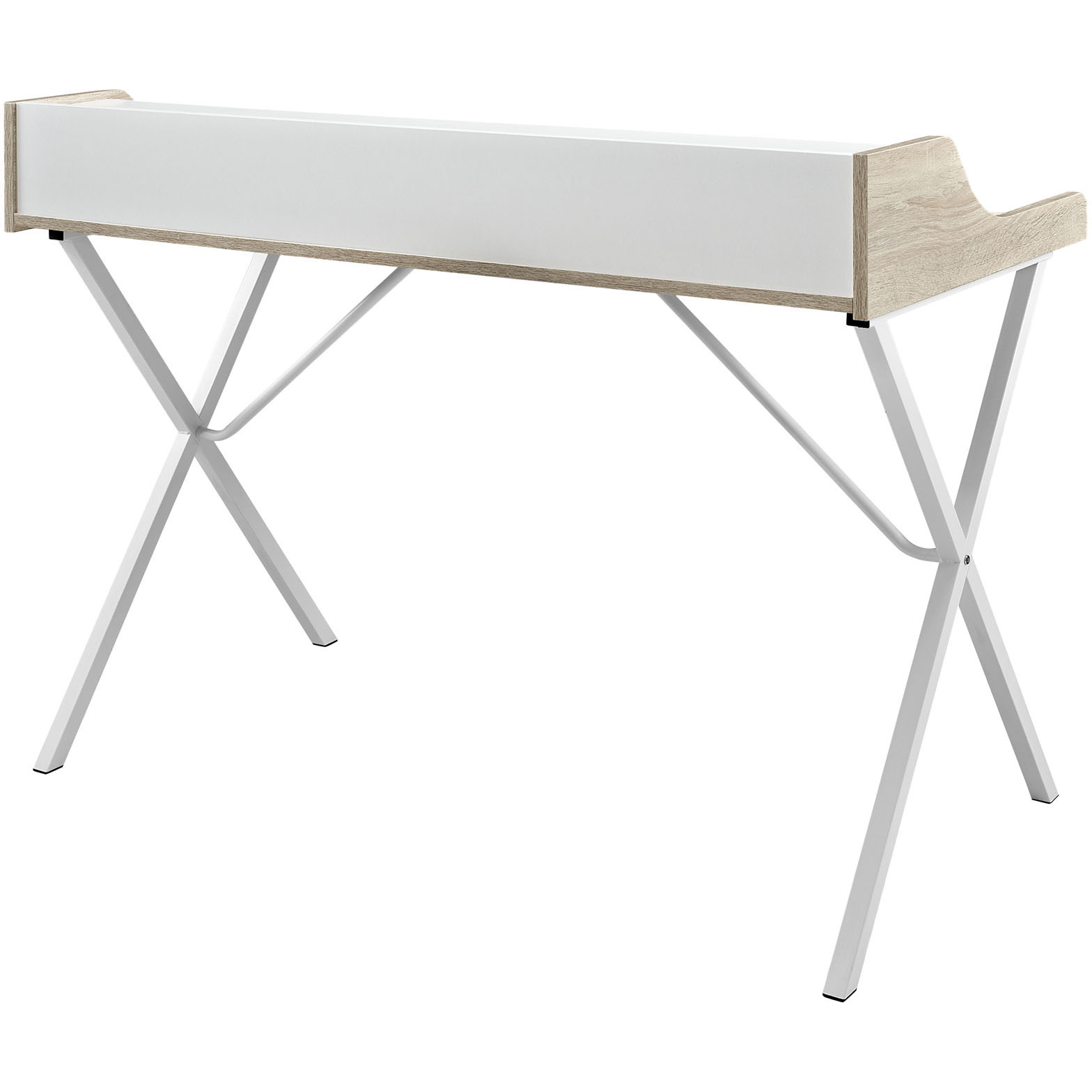Bin Office Desk - Oak