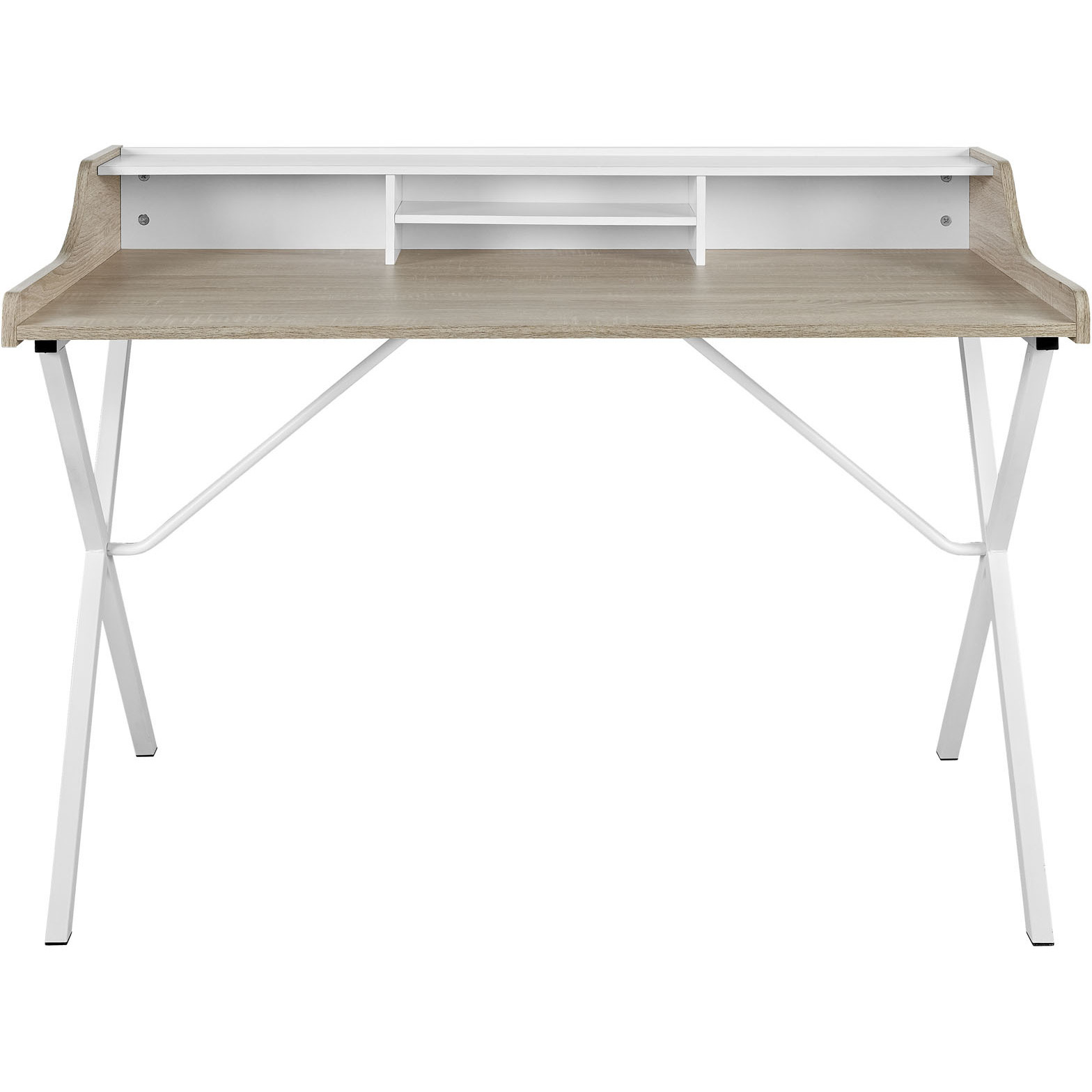 Bin Office Desk - Oak