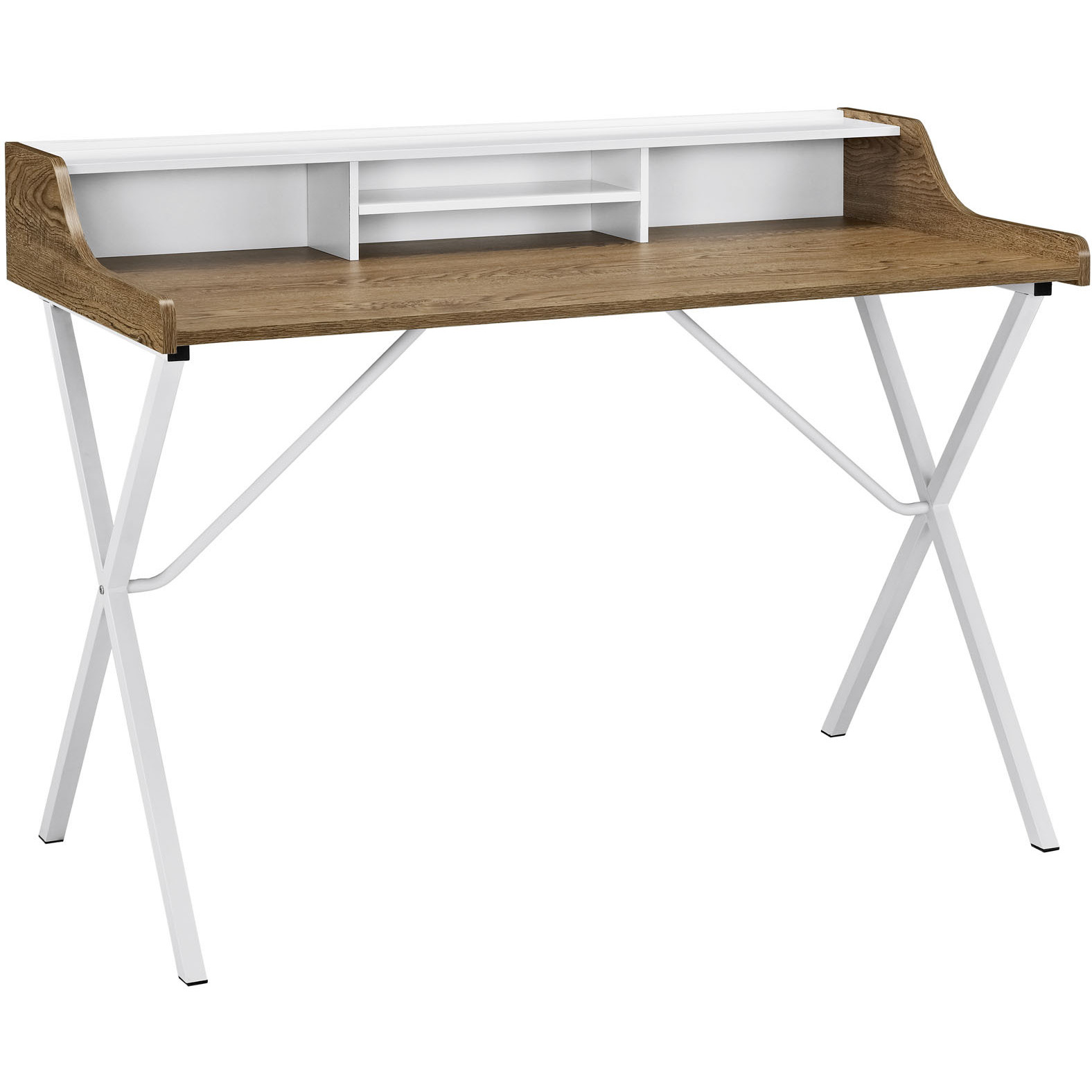 Bin Office Desk - Walnut
