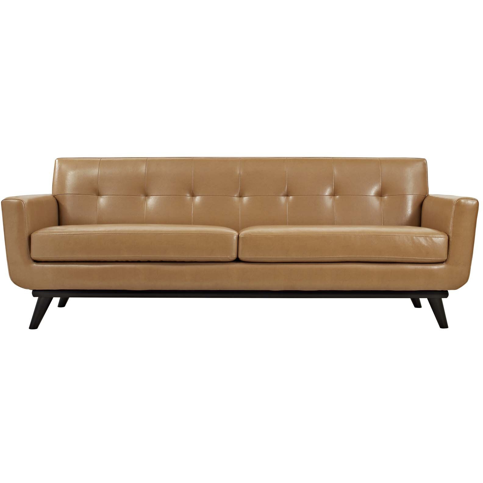 Engage Bonded Leather Sofa - Tan
