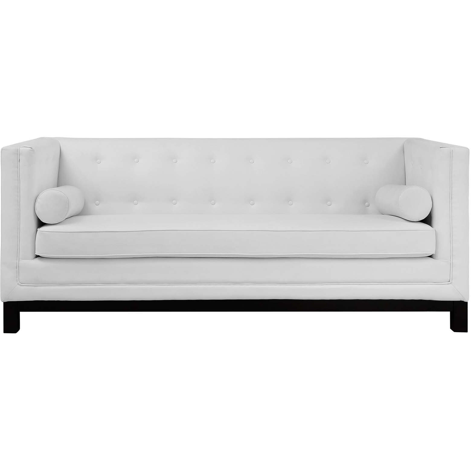 Imperial Bonded Leather Sofa - White