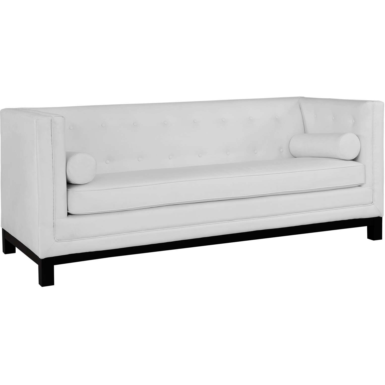 Imperial Bonded Leather Sofa - White