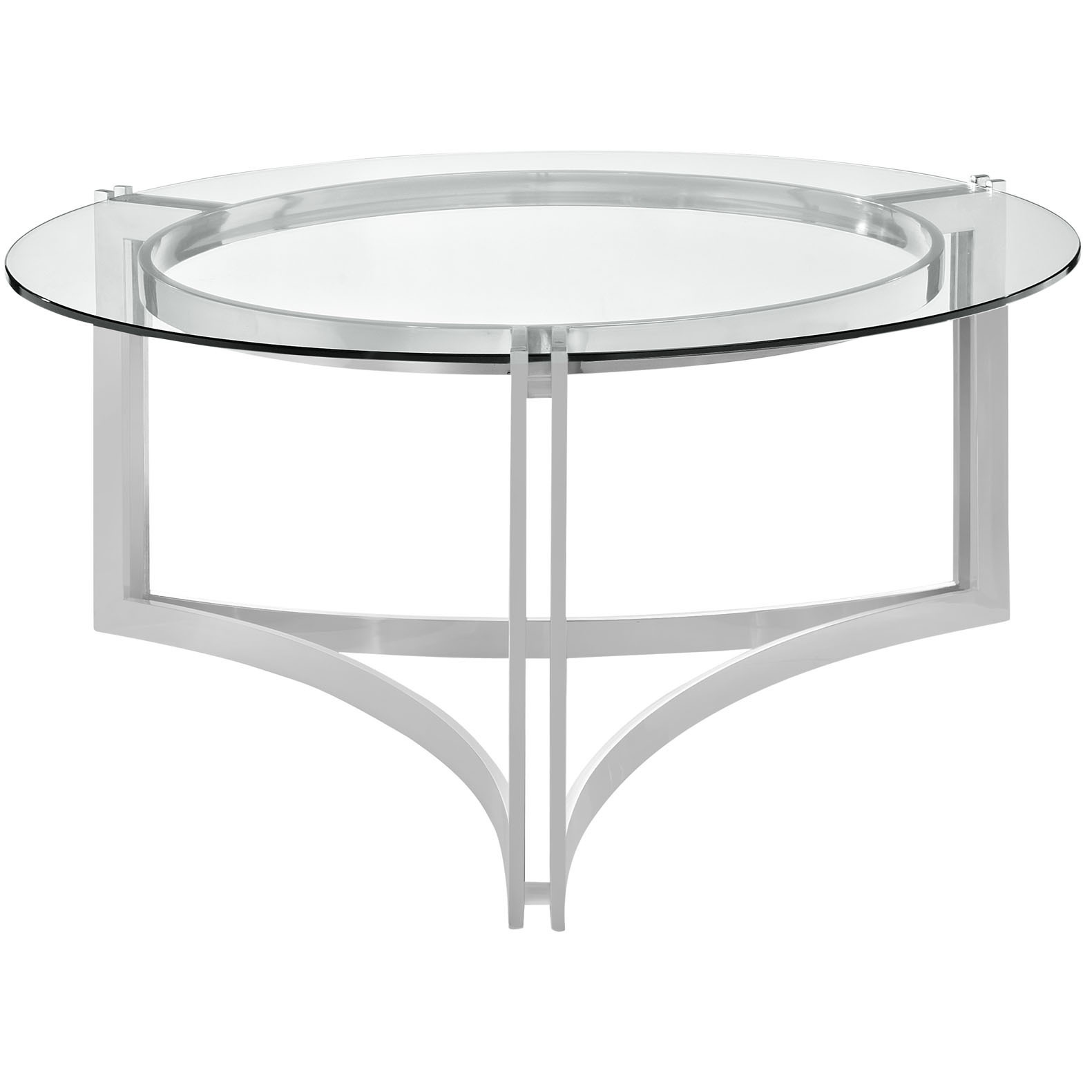 Signet Stainless Steel Coffee Table - Silver