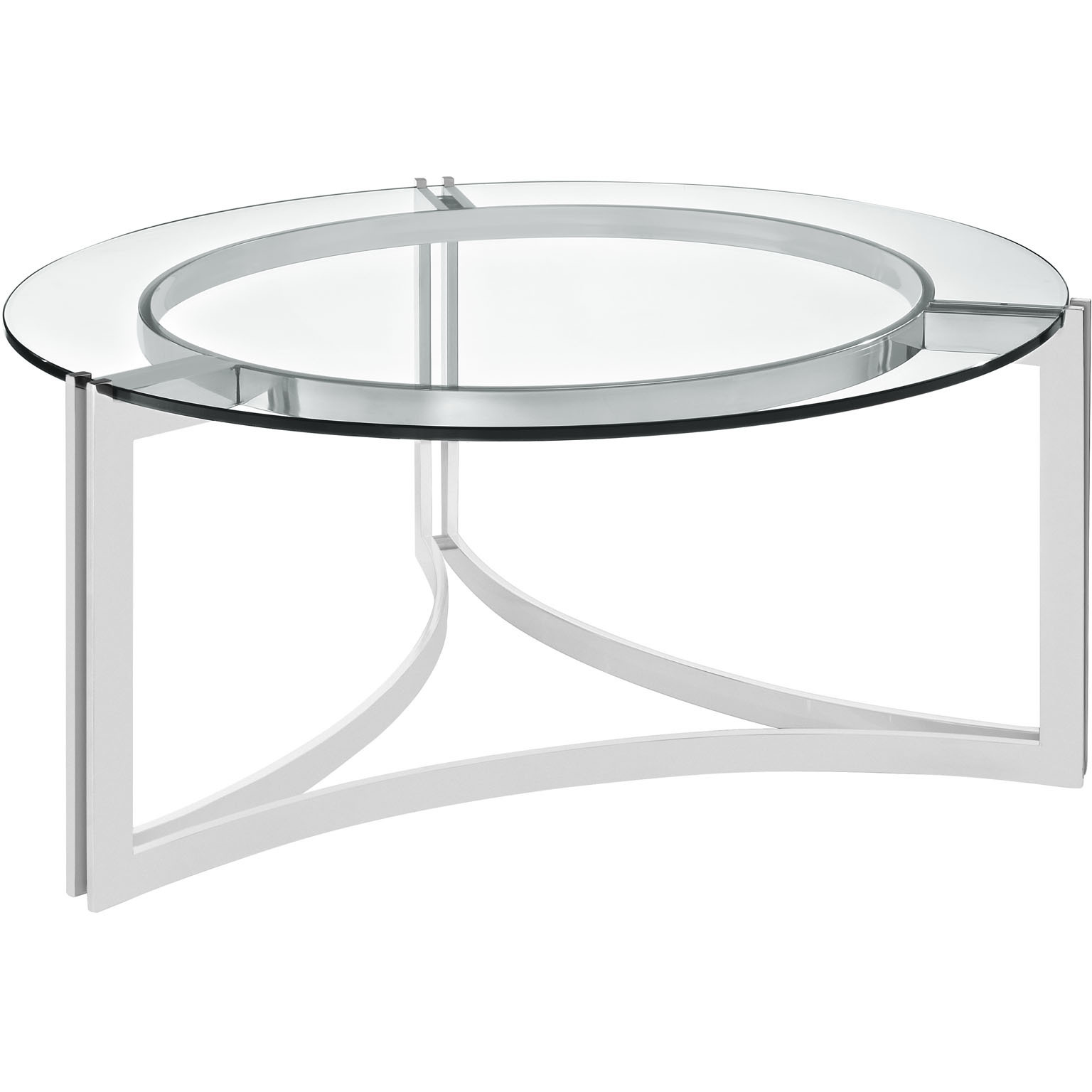 Signet Stainless Steel Coffee Table - Silver