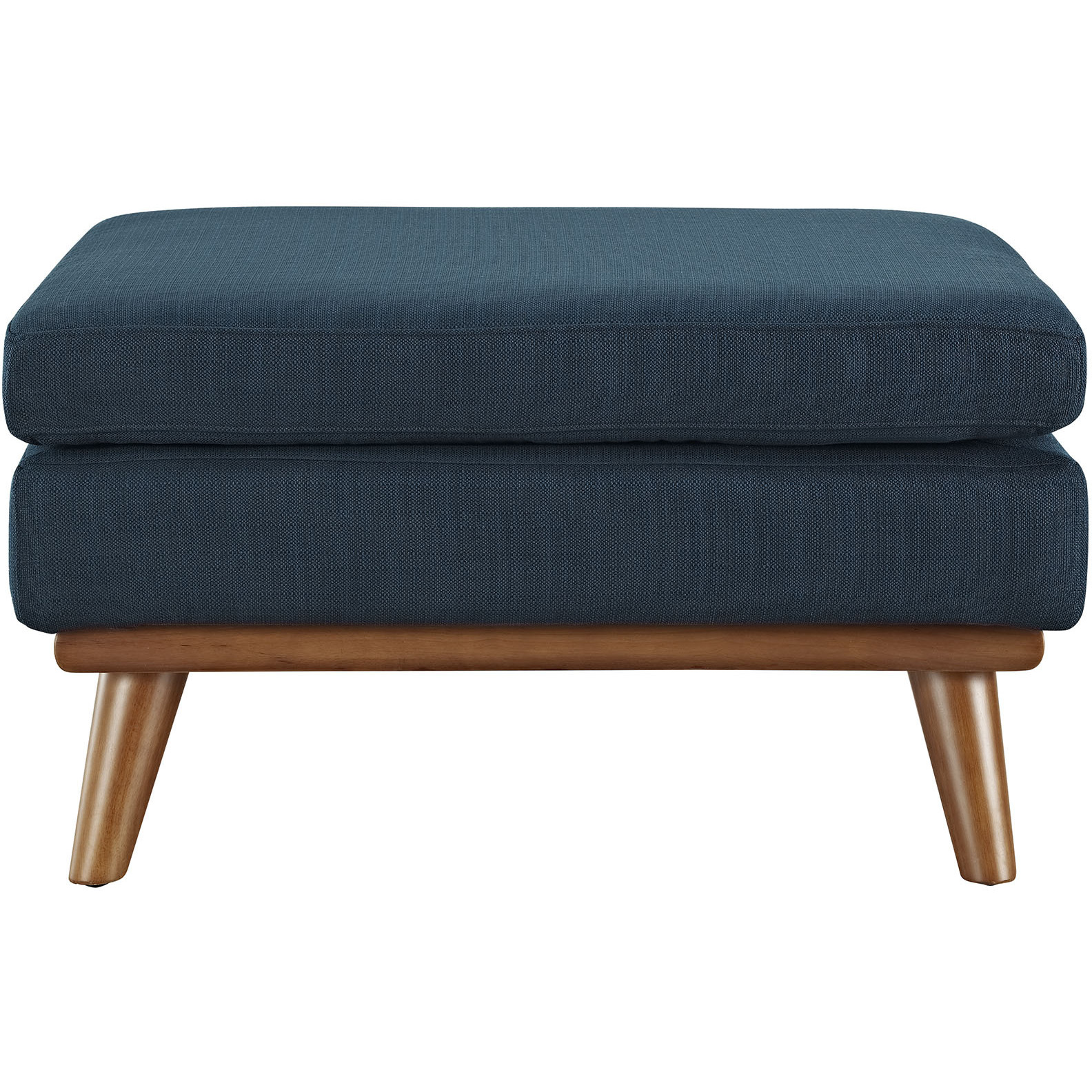 Engage Upholstered Fabric Ottoman - Azure