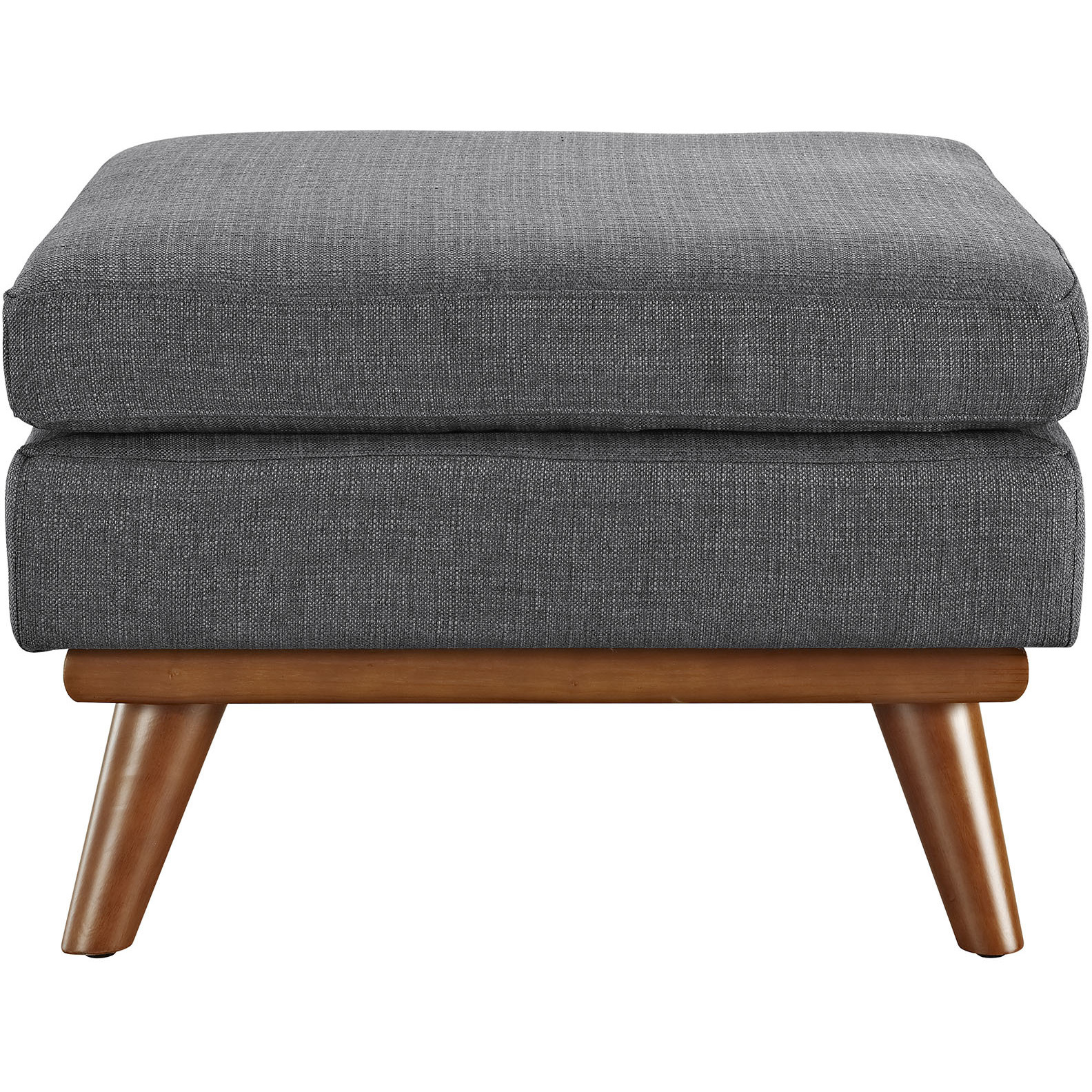 Engage Upholstered Fabric Ottoman - Gray