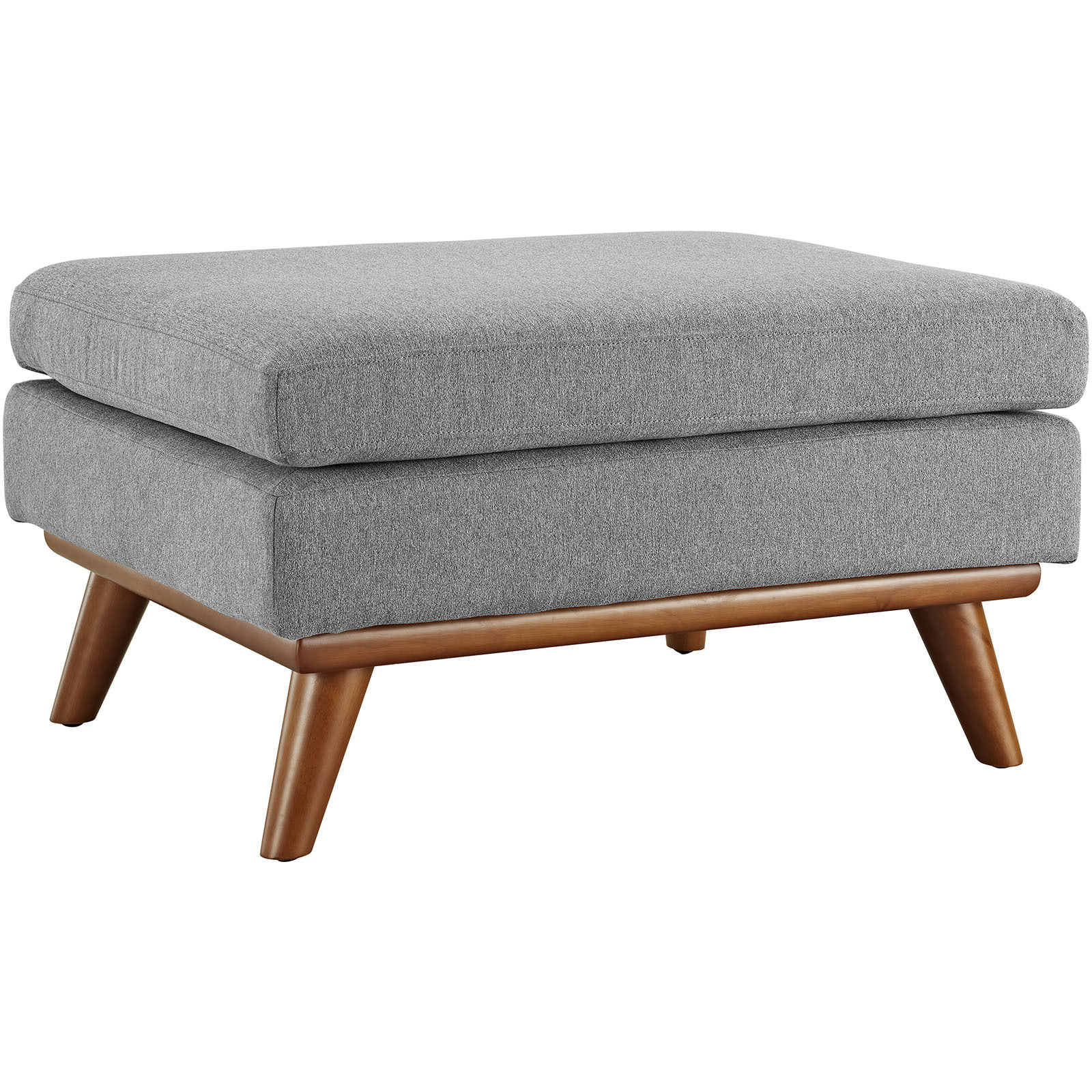 Engage Upholstered Fabric Ottoman - Expectation Gray