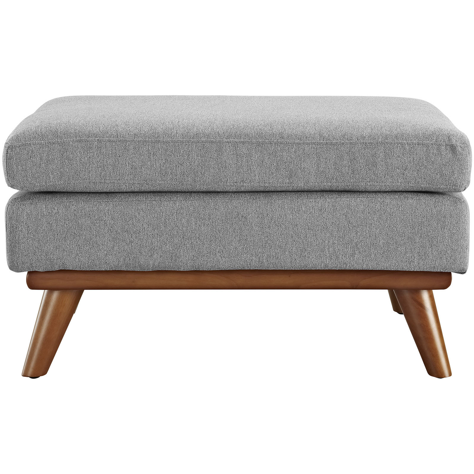 Engage Upholstered Fabric Ottoman - Expectation Gray