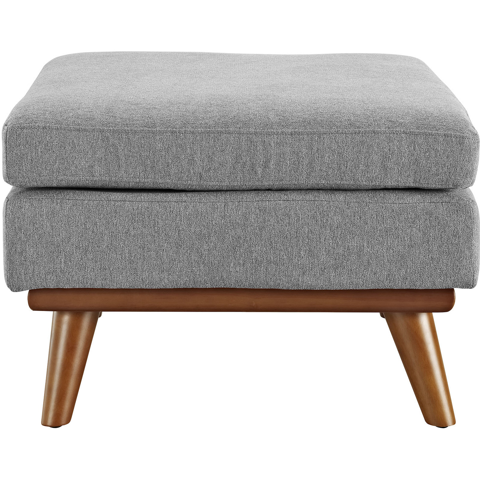 Engage Upholstered Fabric Ottoman - Expectation Gray