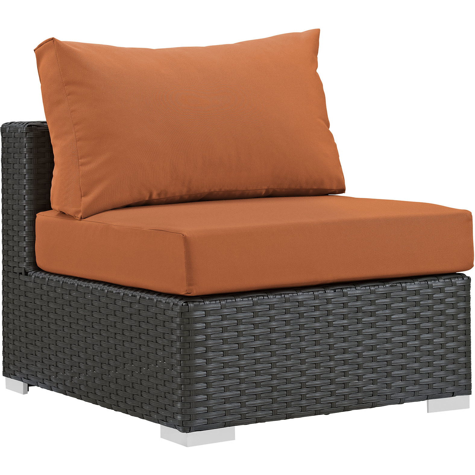 Sojourn 5 Piece Outdoor Patio Sunbrella Sectional Set - Canvas Tuscan