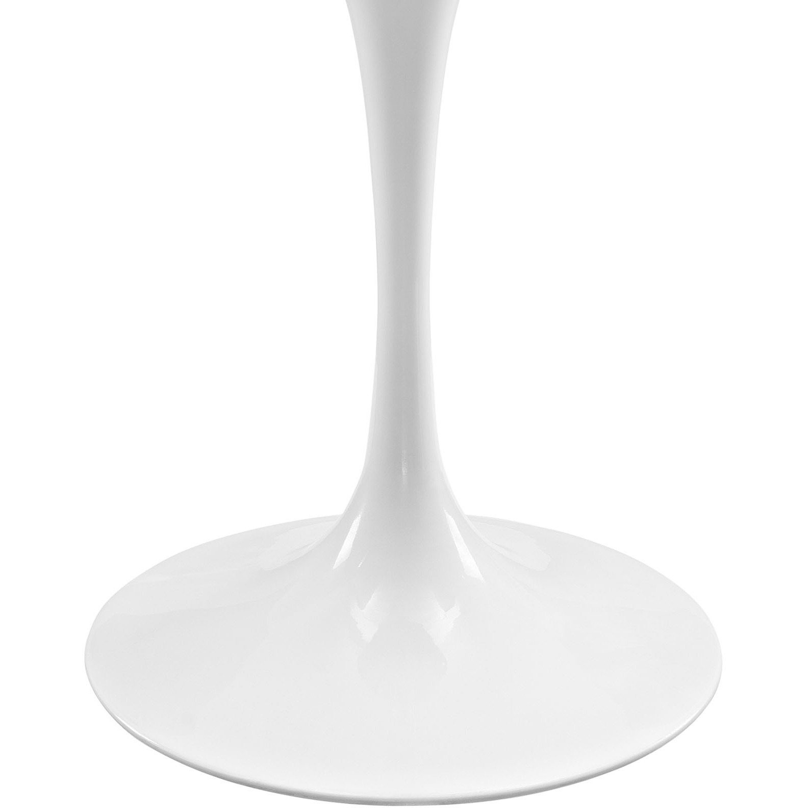 Lippa 48" Oval Artificial Marble Dining Table - White