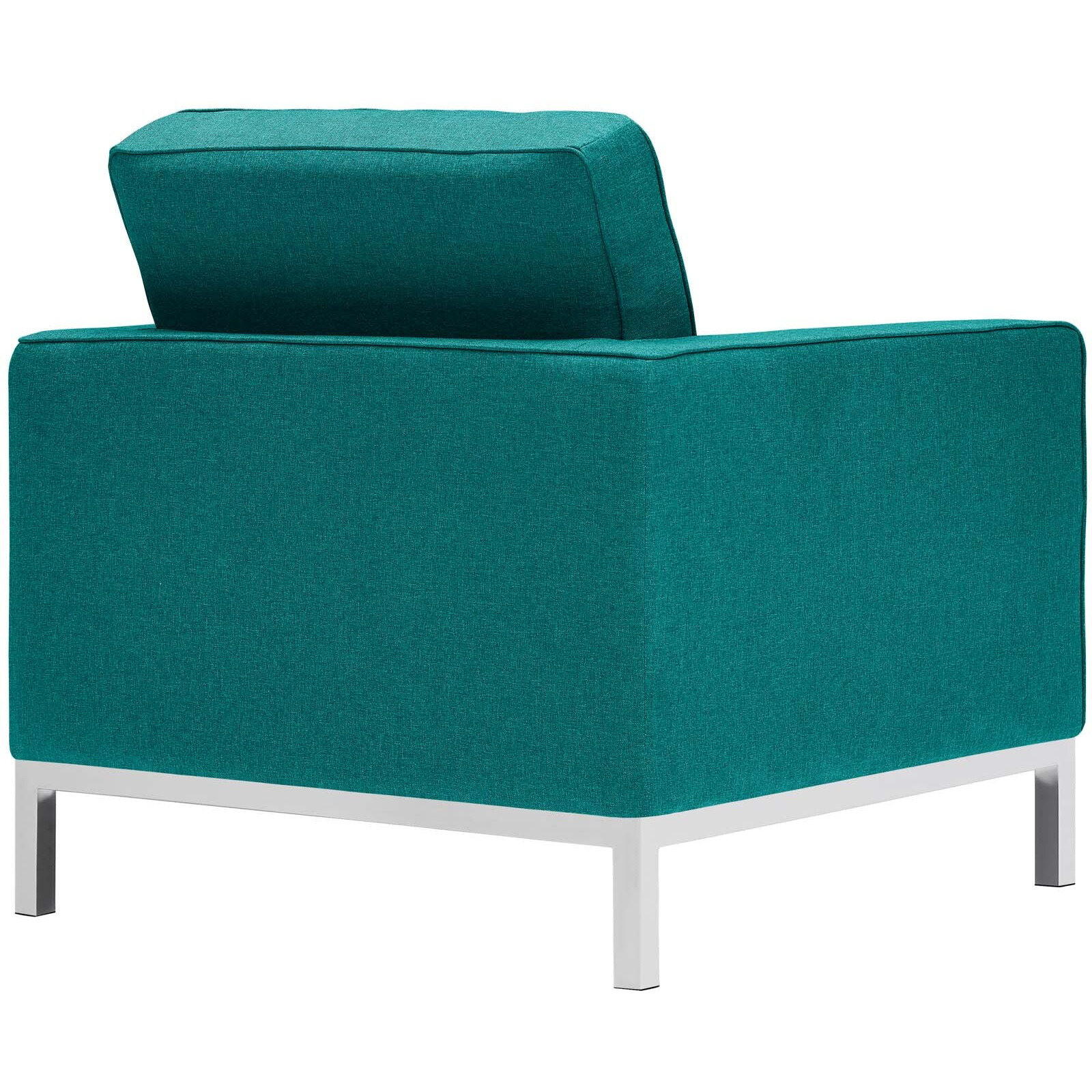 Loft Upholstered Fabric Armchair - Teal