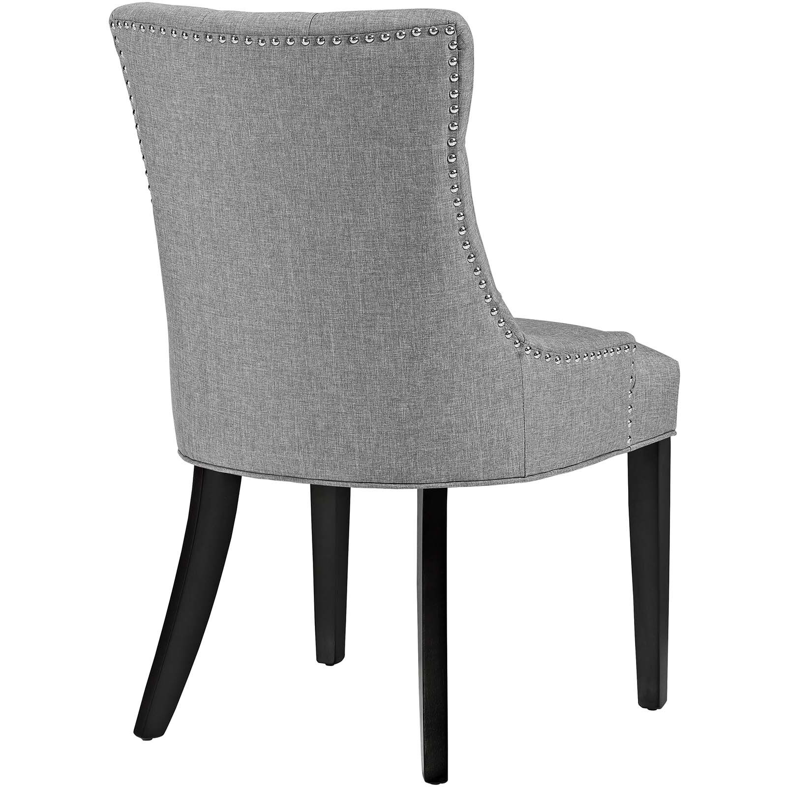 Regent Fabric Dining Chair - Light Gray