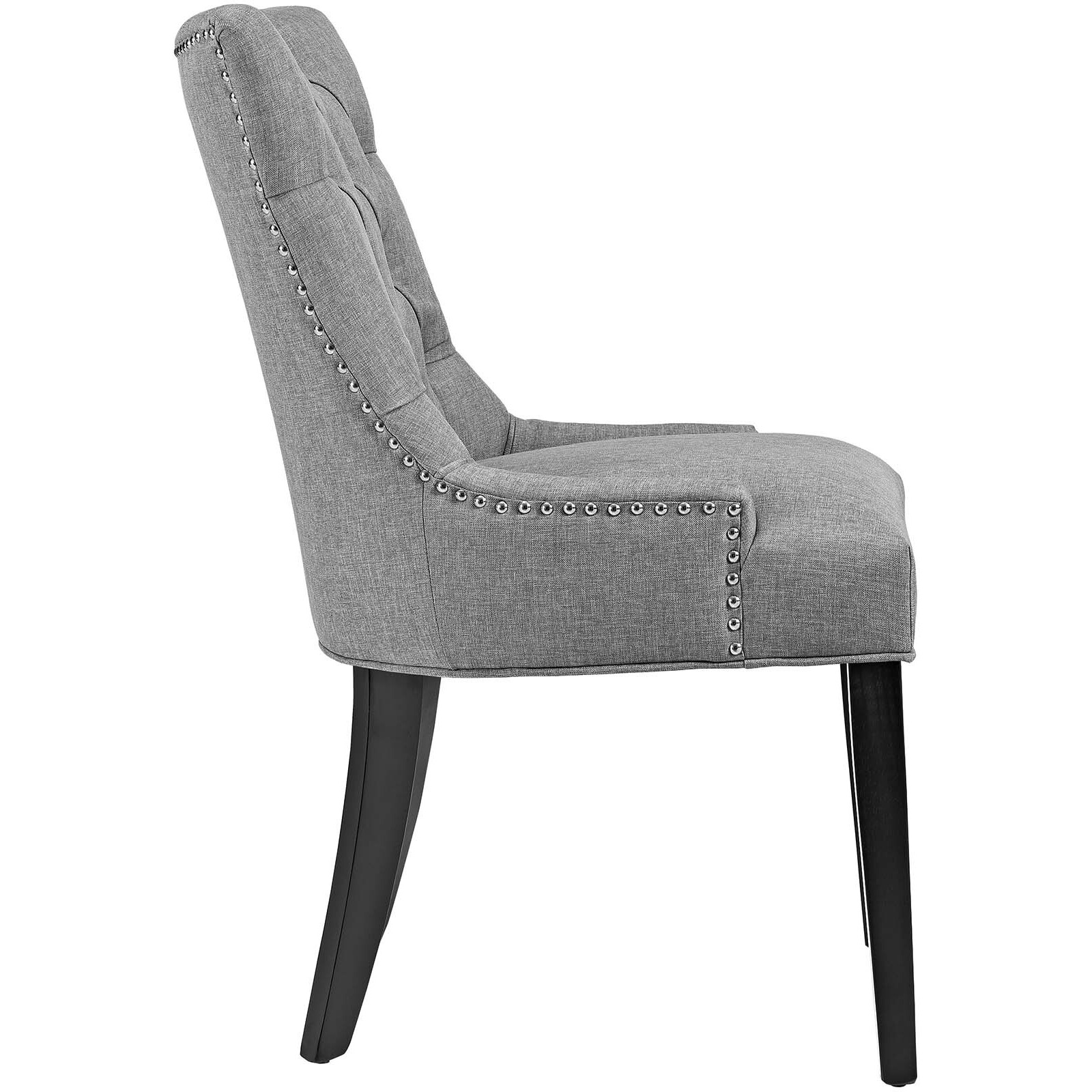 Regent Fabric Dining Chair - Light Gray