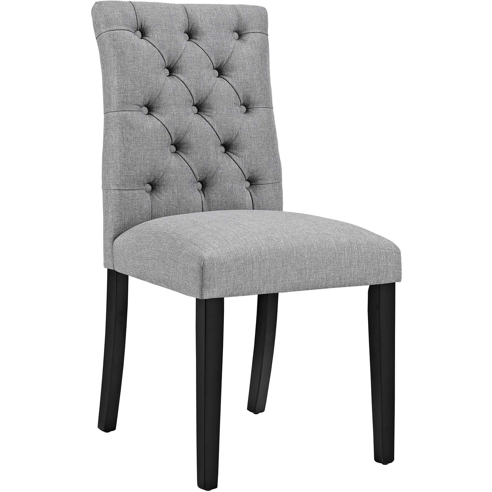 Duchess Fabric Dining Chair - Light Gray