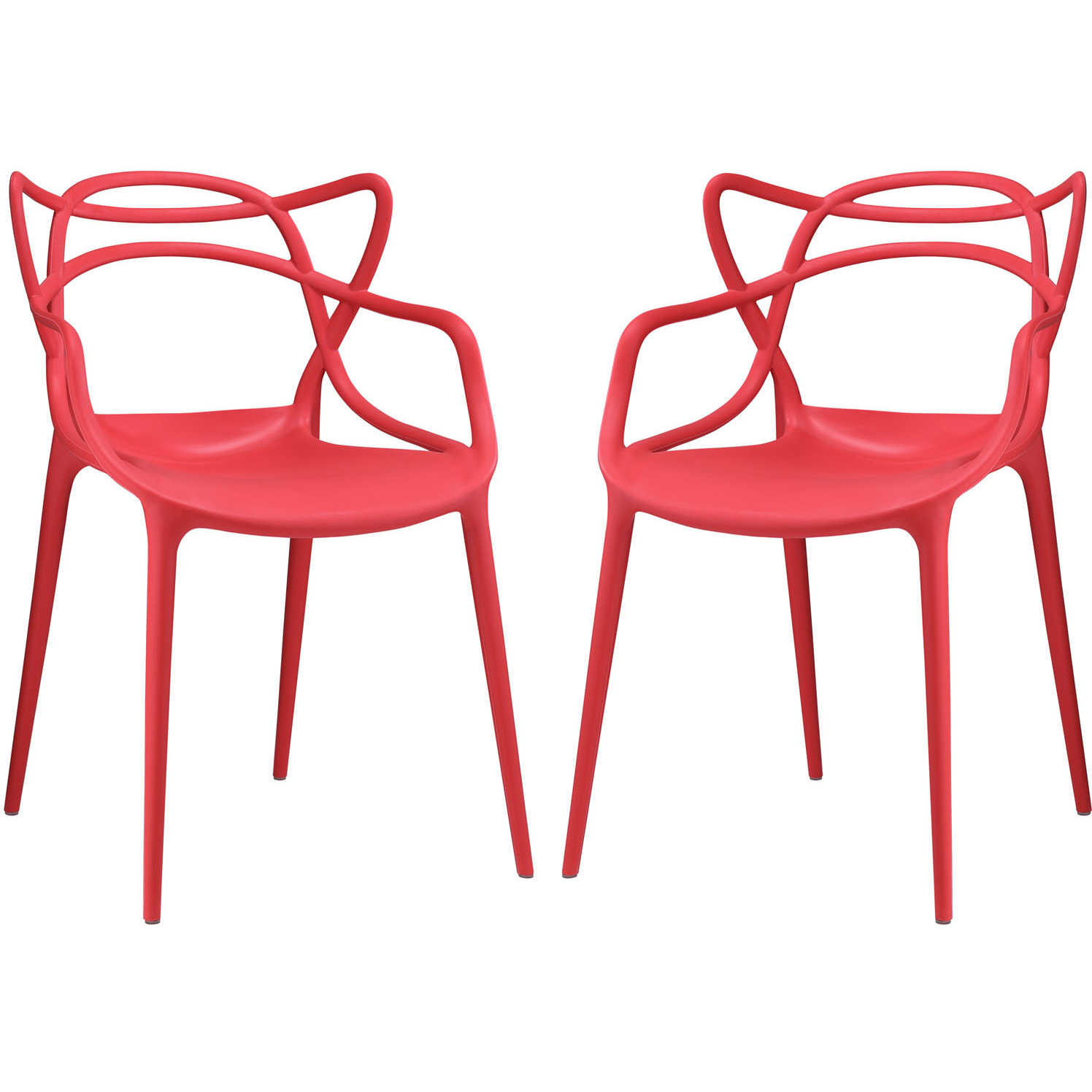 Entangled Dining Set Set of 2 - Red