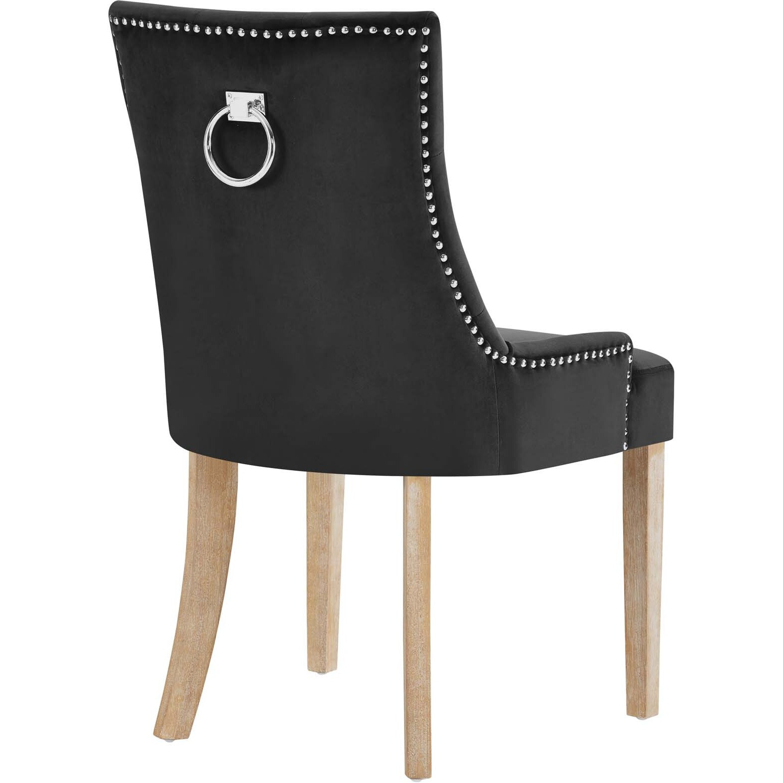 Pose Velvet Dining Chair - Black