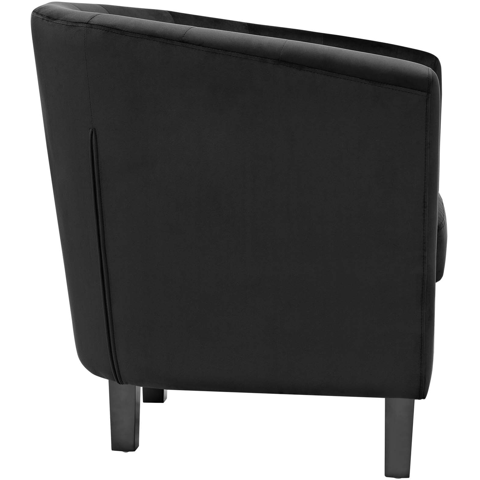 Prospect Velvet Armchair - Black
