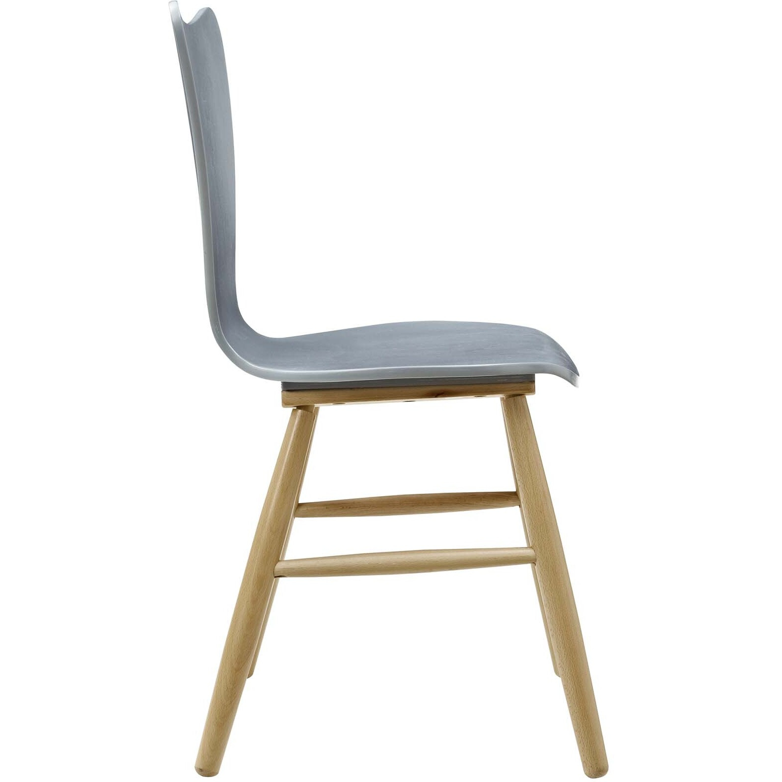 Cascade Wood Dining Chair - Gray