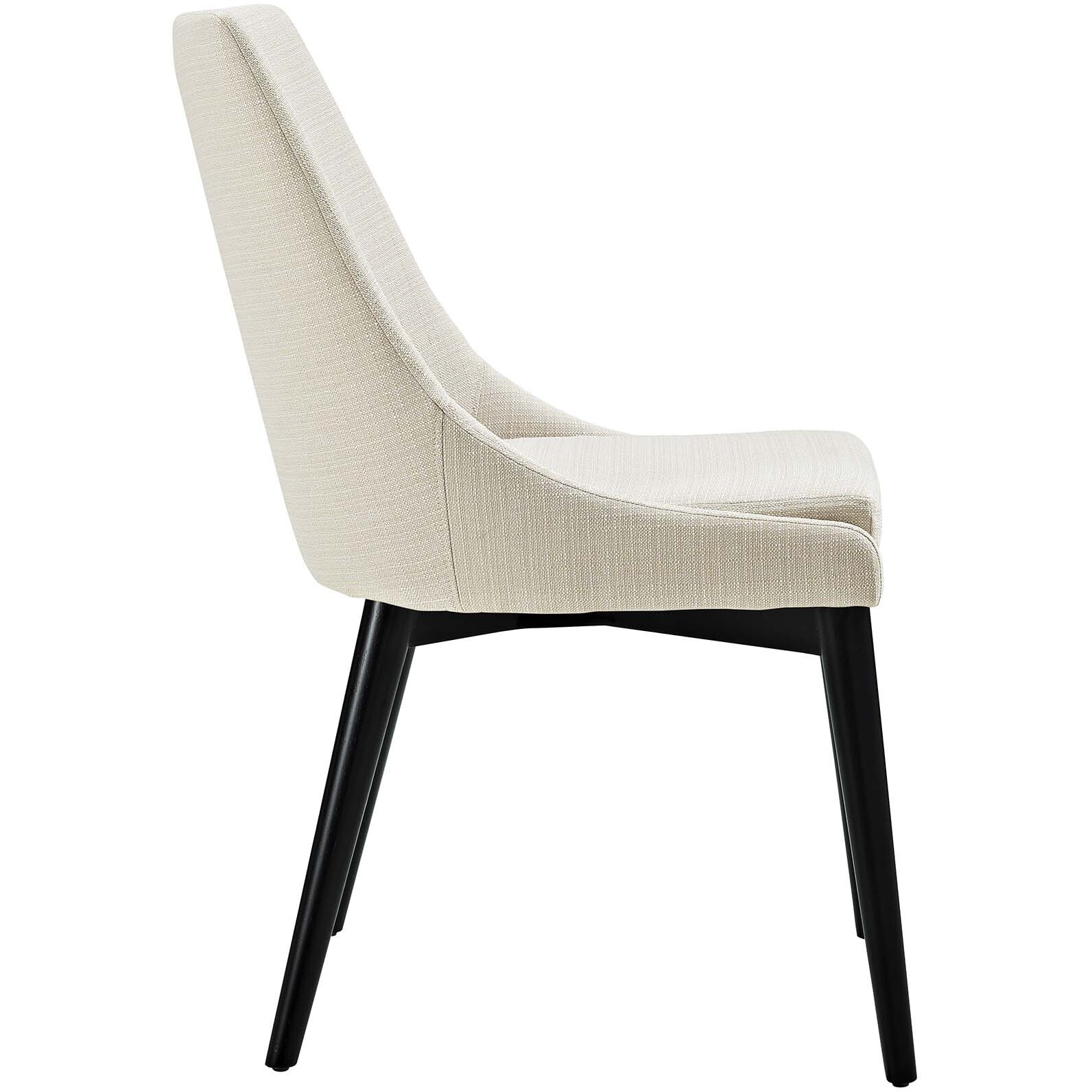Viscount Dining Side Chair Fabric Set of 2 - Beige
