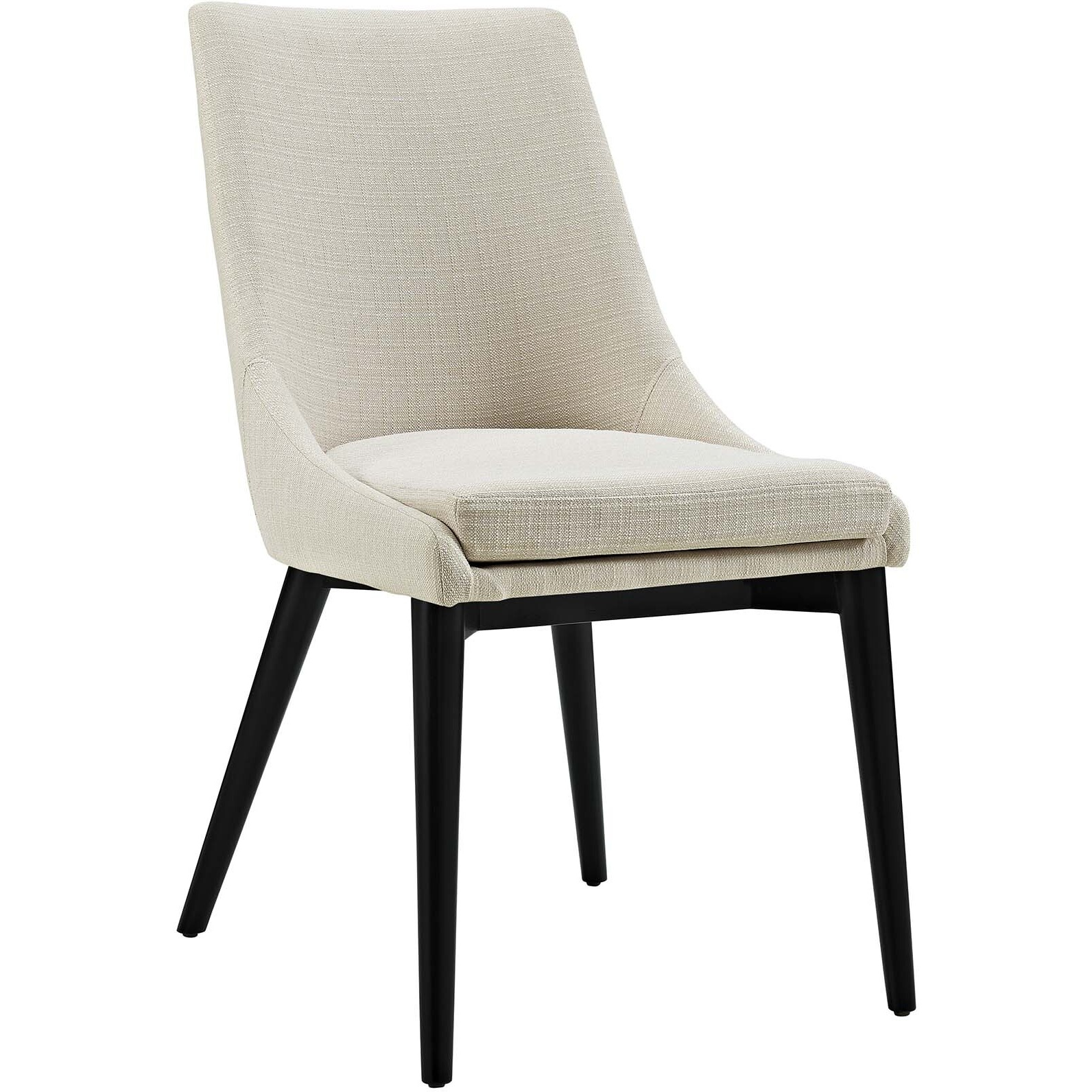 Viscount Dining Side Chair Fabric Set of 2 - Beige
