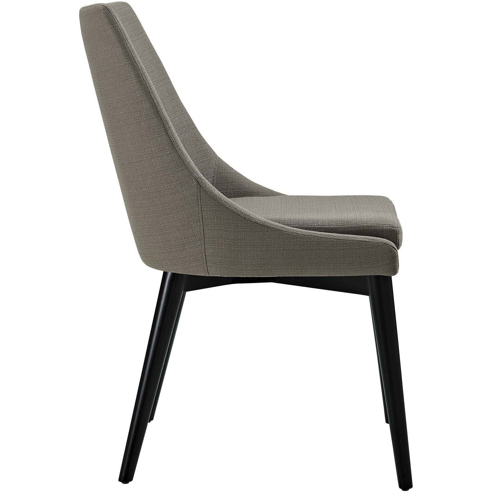 Viscount Dining Side Chair Fabric Set of 2 - Granite