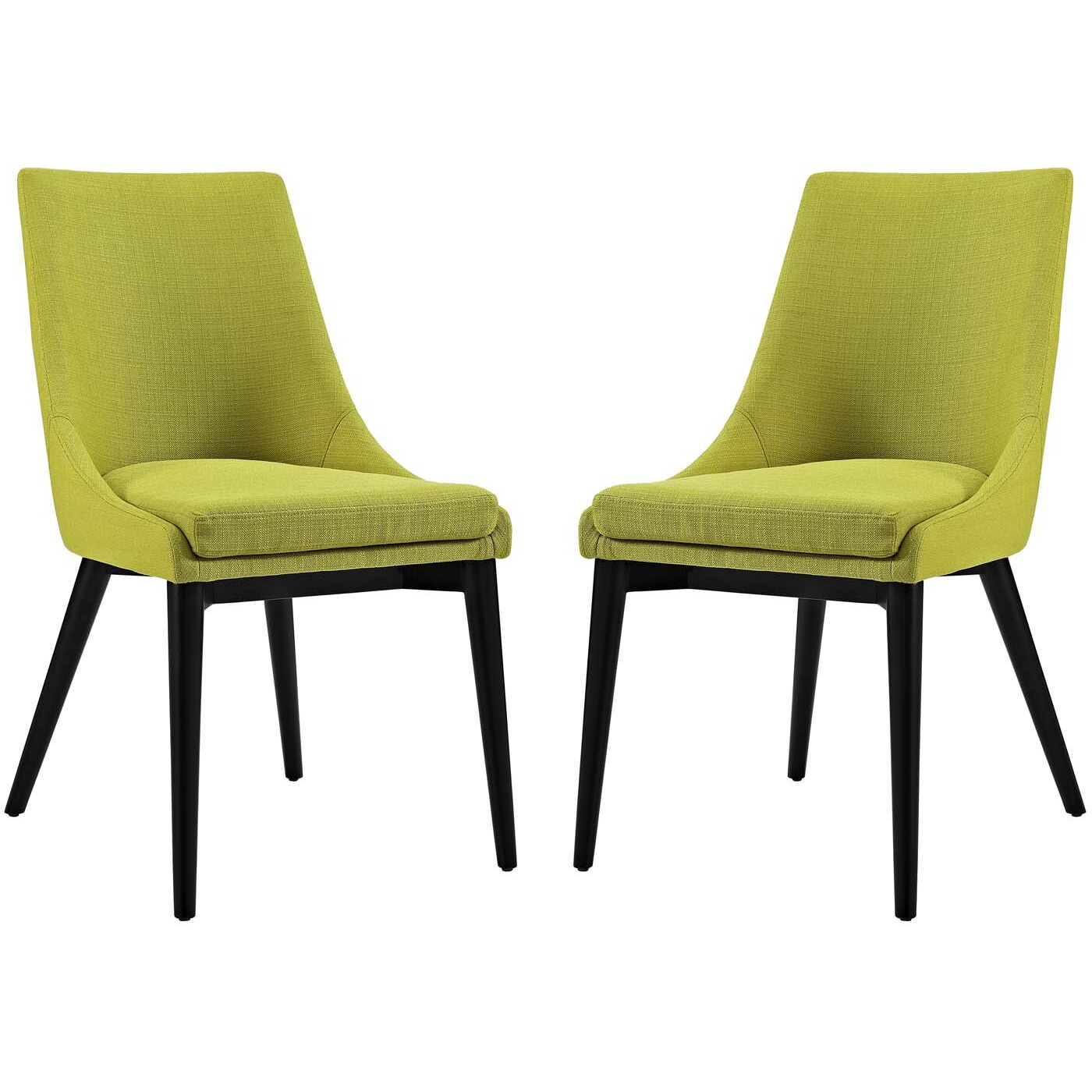 Viscount Dining Side Chair Fabric Set of 2 - Wheatgrass