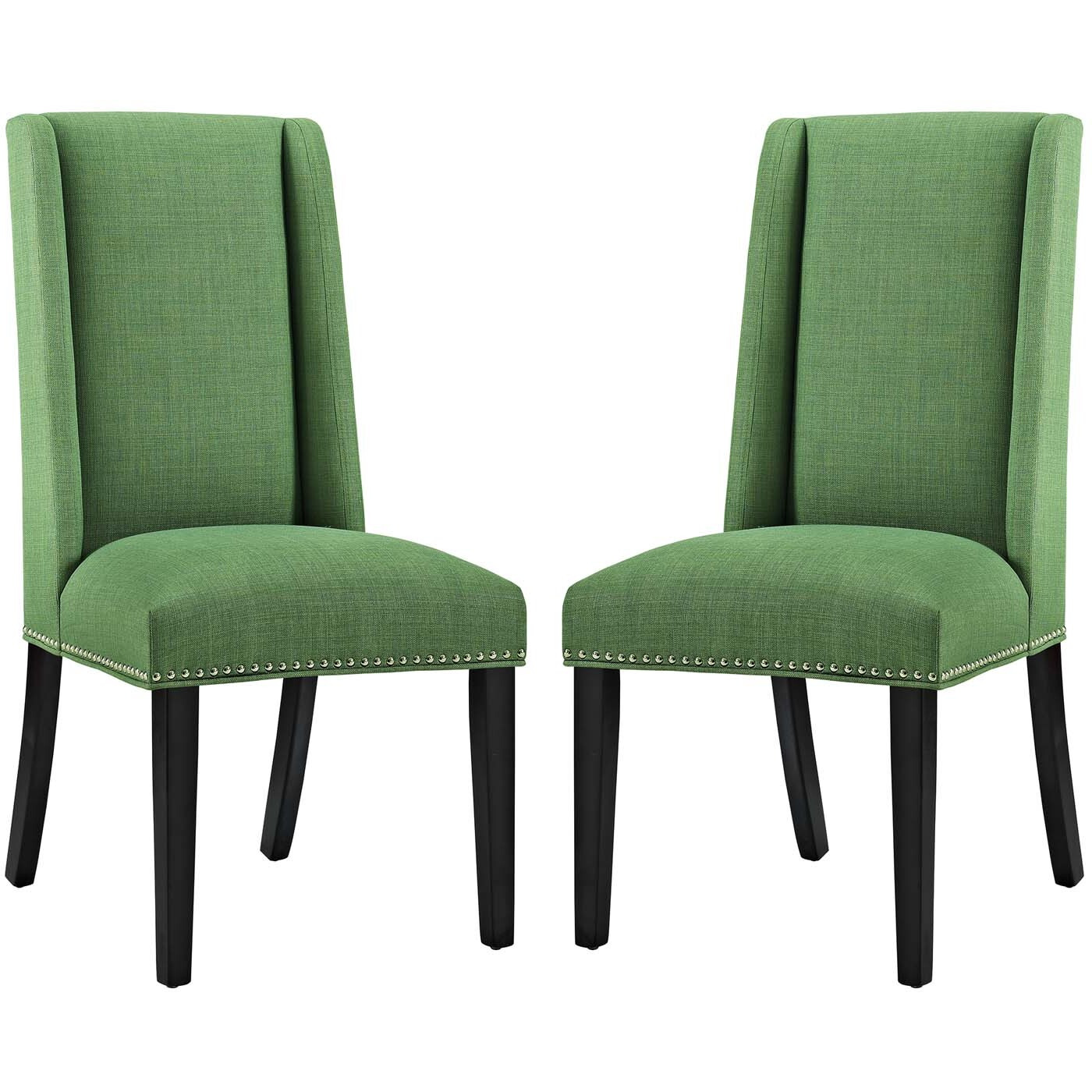 Baron Dining Chair Fabric Set of 2 - Green