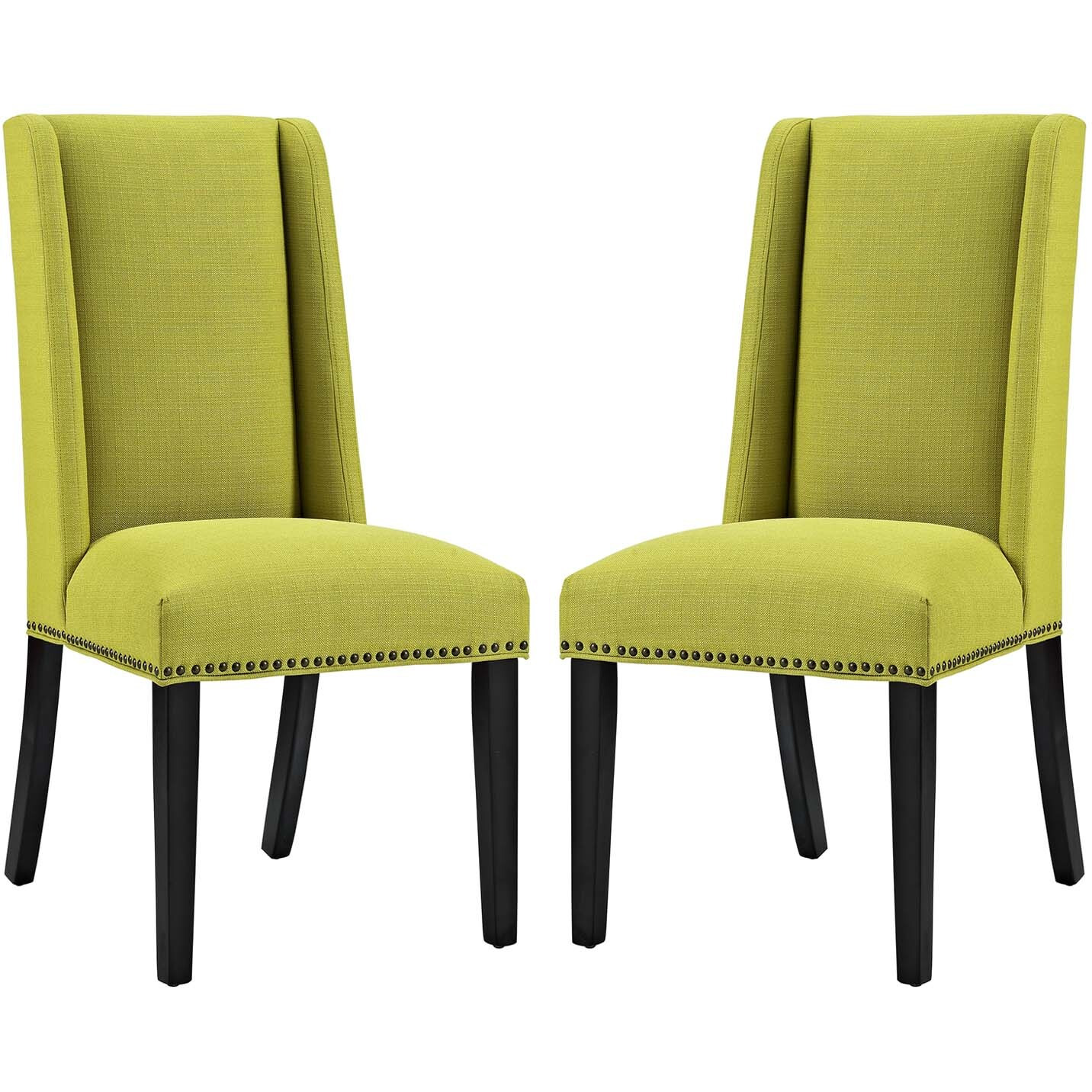 Baron Dining Chair Fabric Set of 2 - Wheatgrass
