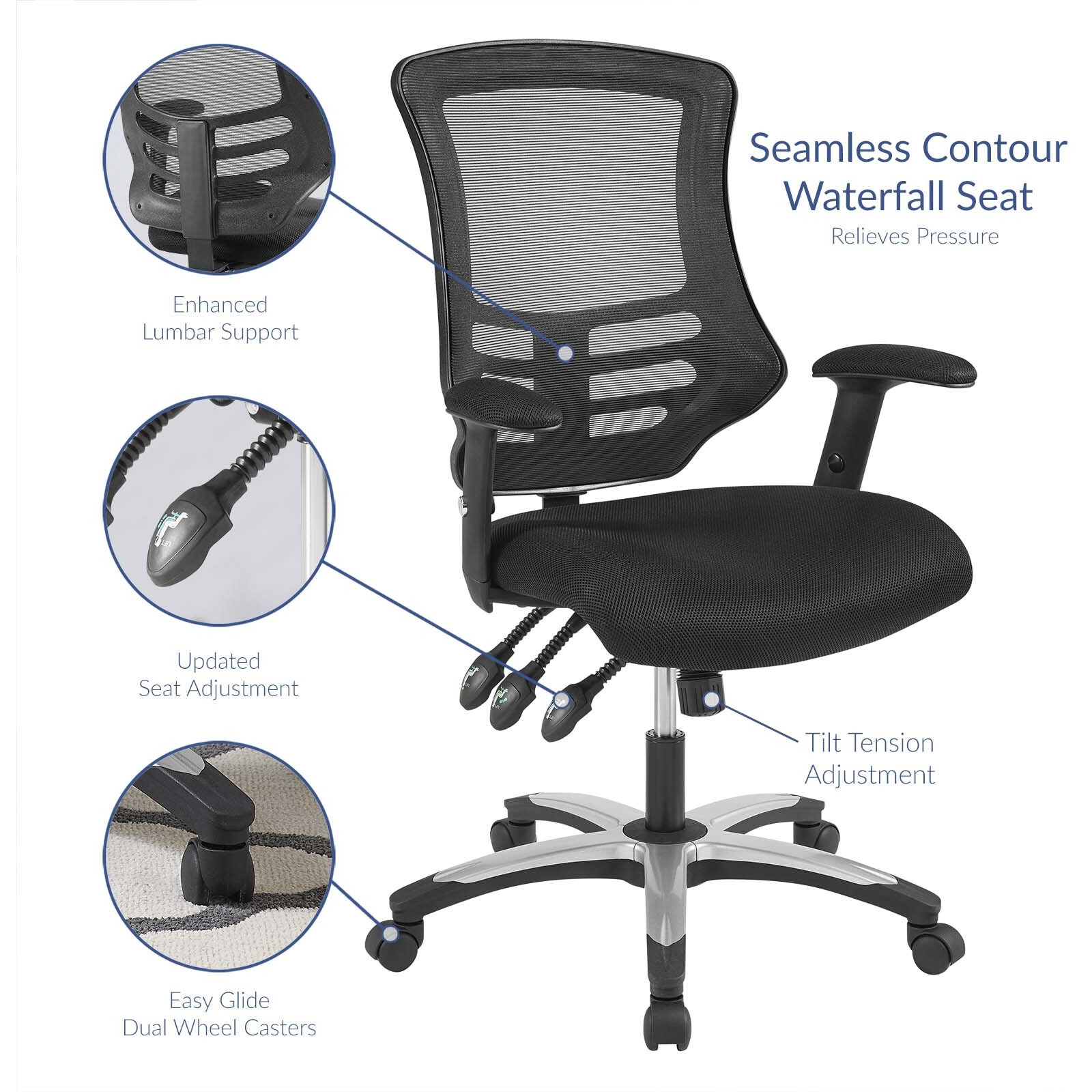 Calibrate Mesh Office Chair - Black