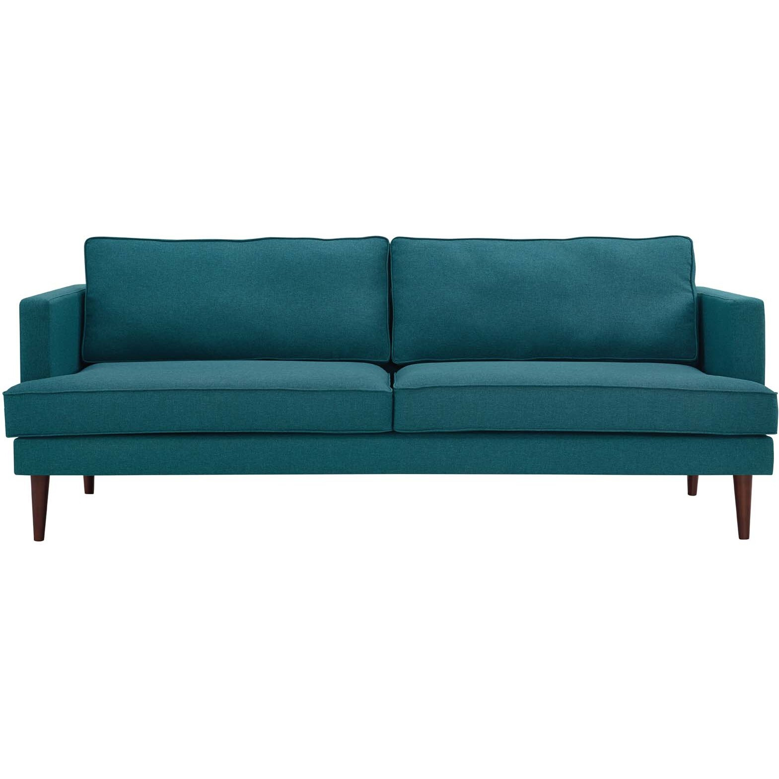 Agile Upholstered Fabric Sofa - Teal