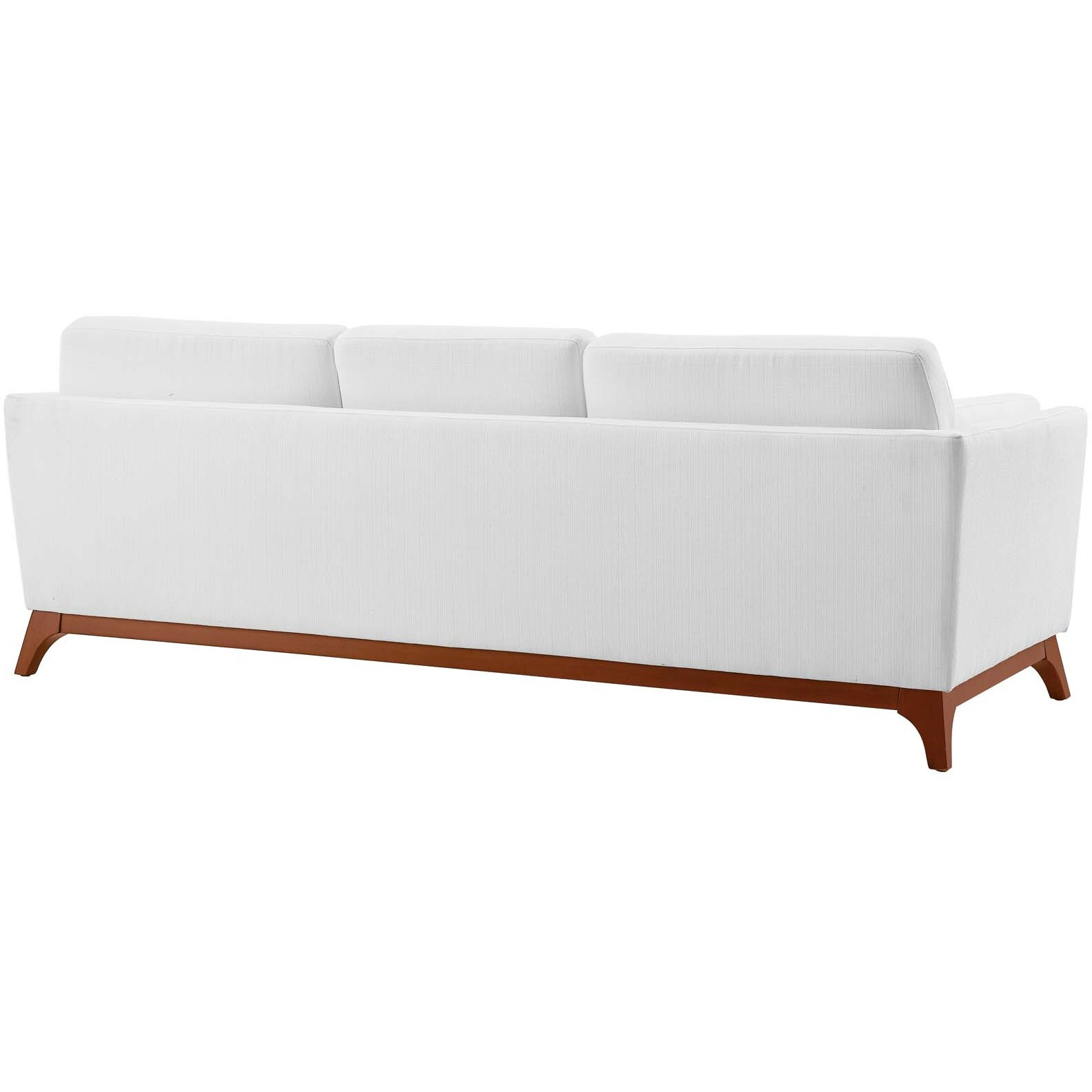 Chance Upholstered Fabric Sofa - White