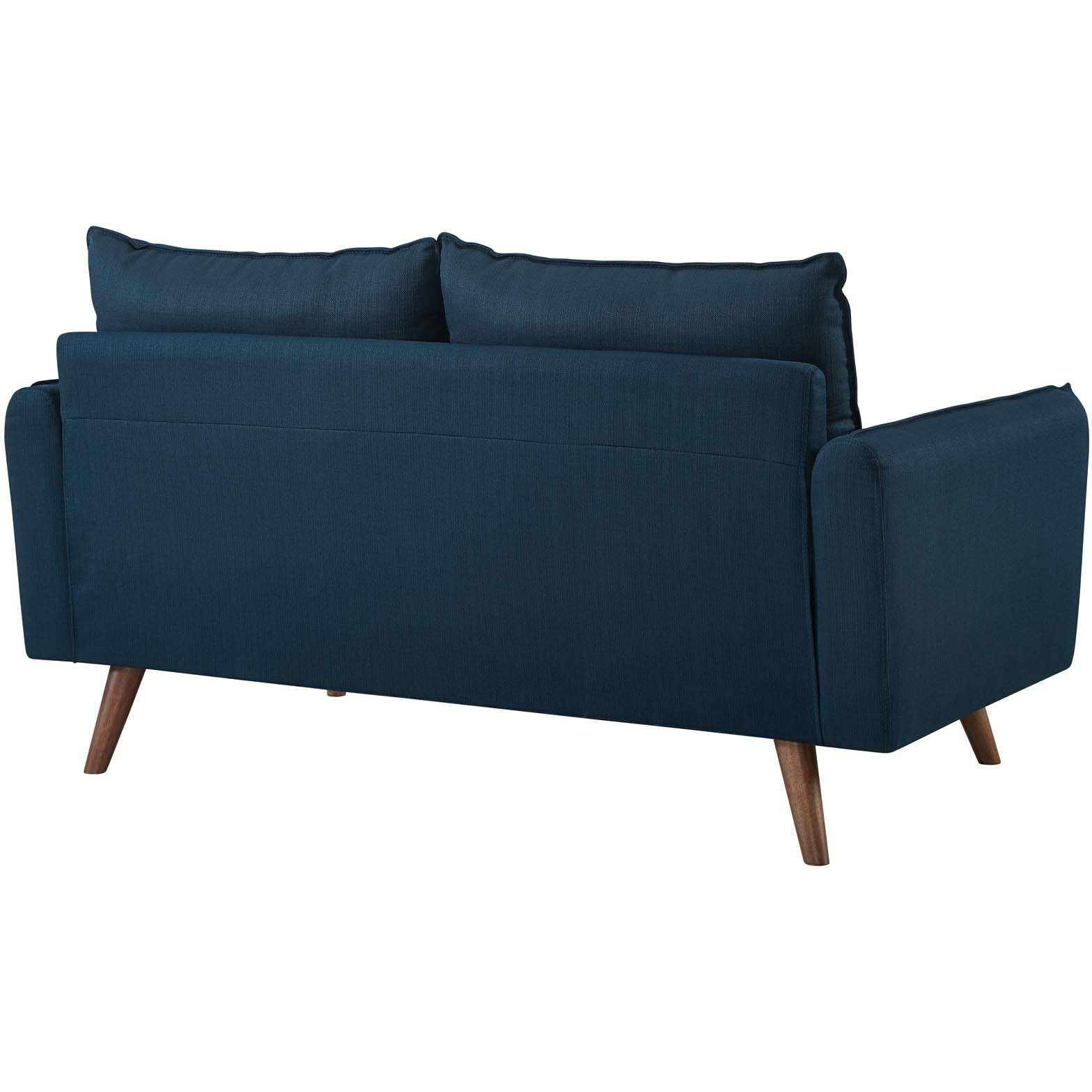 Revive Upholstered Fabric Loveseat - Azure