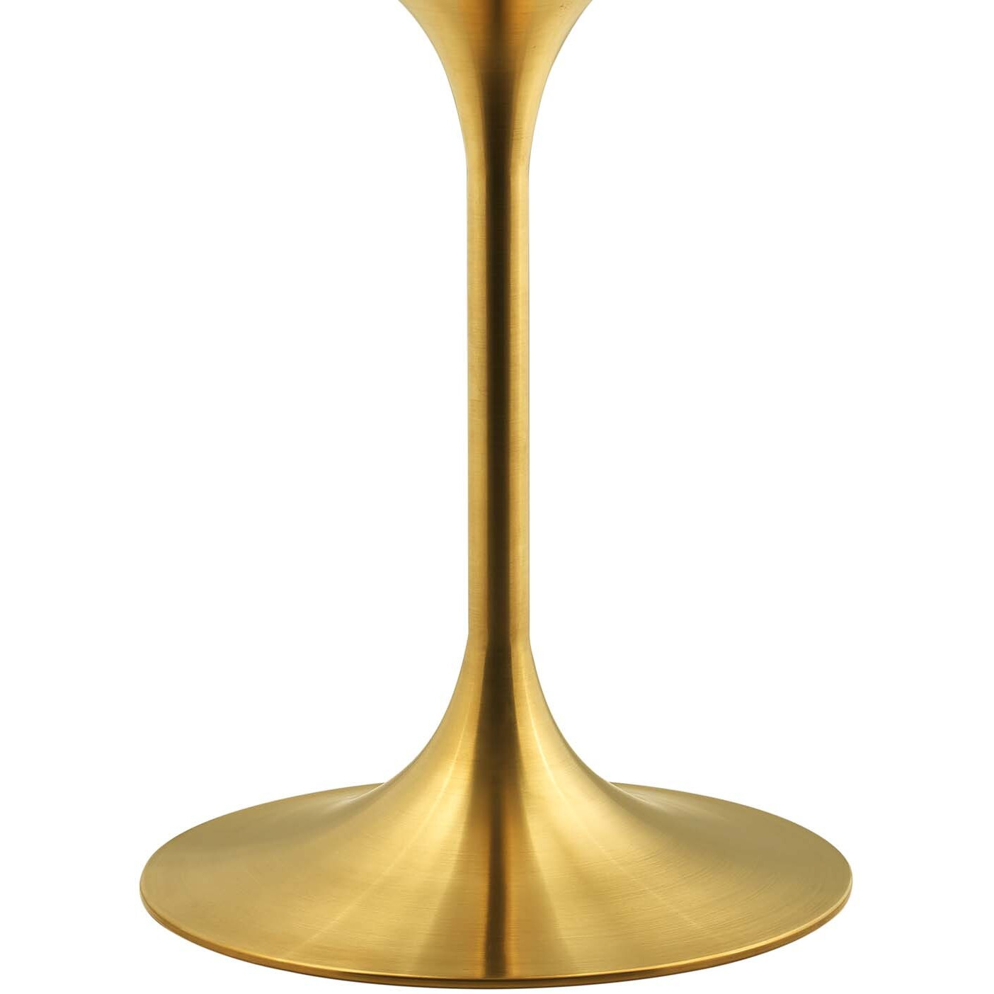 Lippa 36" Round Dining Table - Gold White