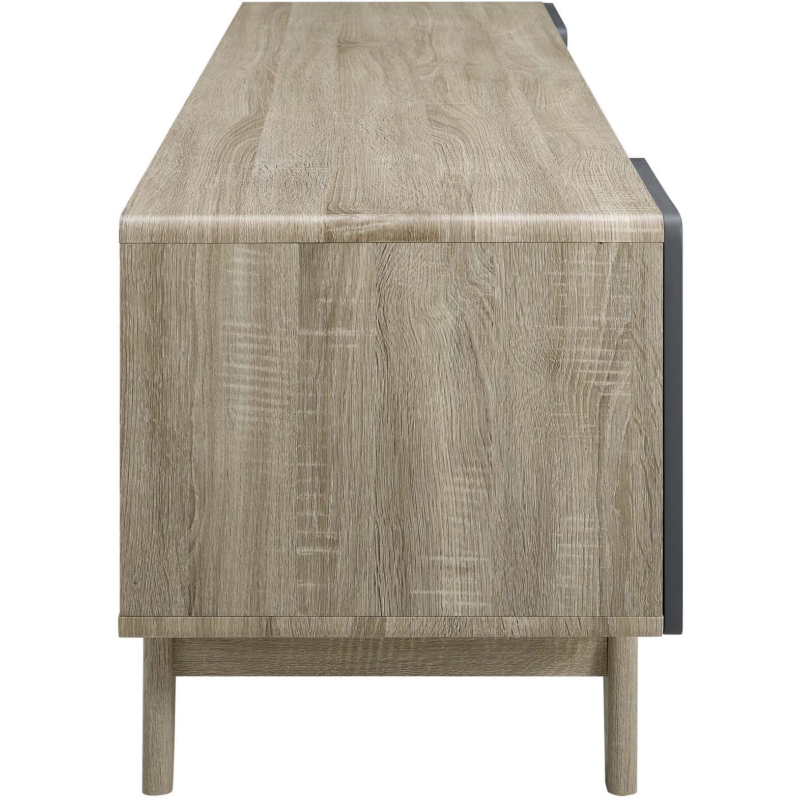 Tread 70" Media Console TV Stand - Natural Gray