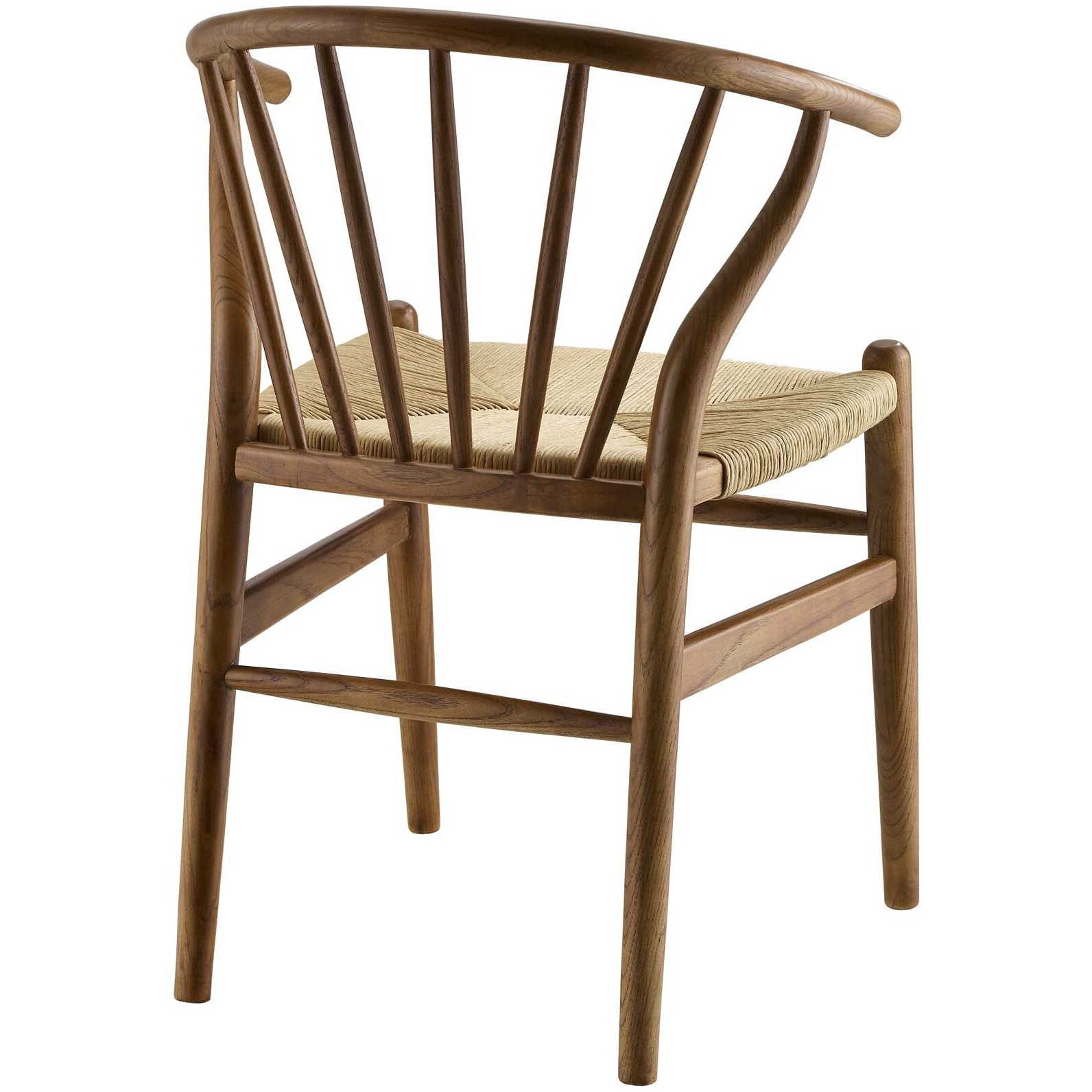 Flourish Spindle Wood Dining Side Chair - Walnut