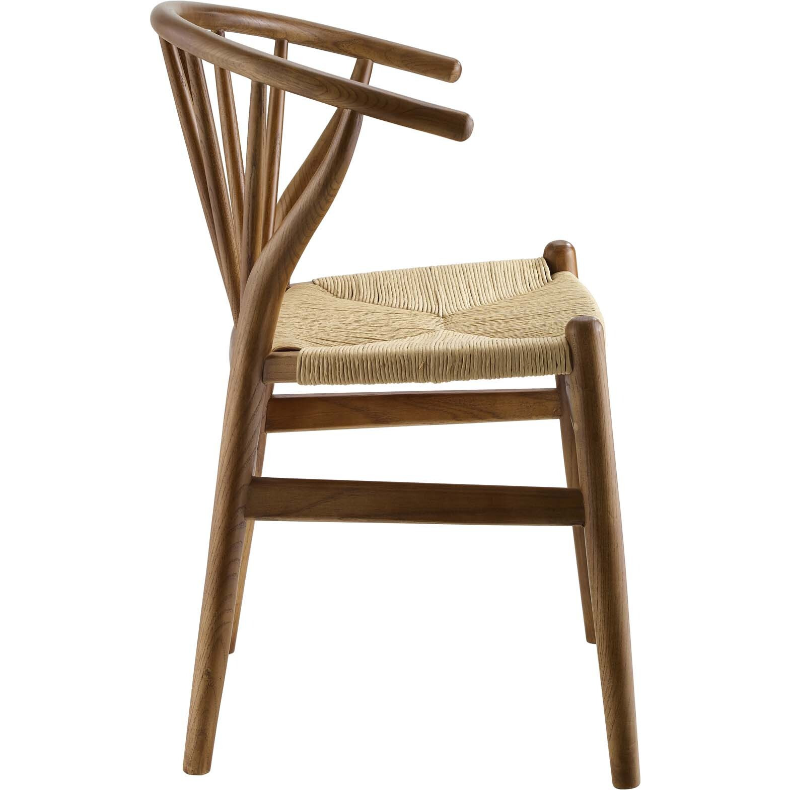 Flourish Spindle Wood Dining Side Chair - Walnut