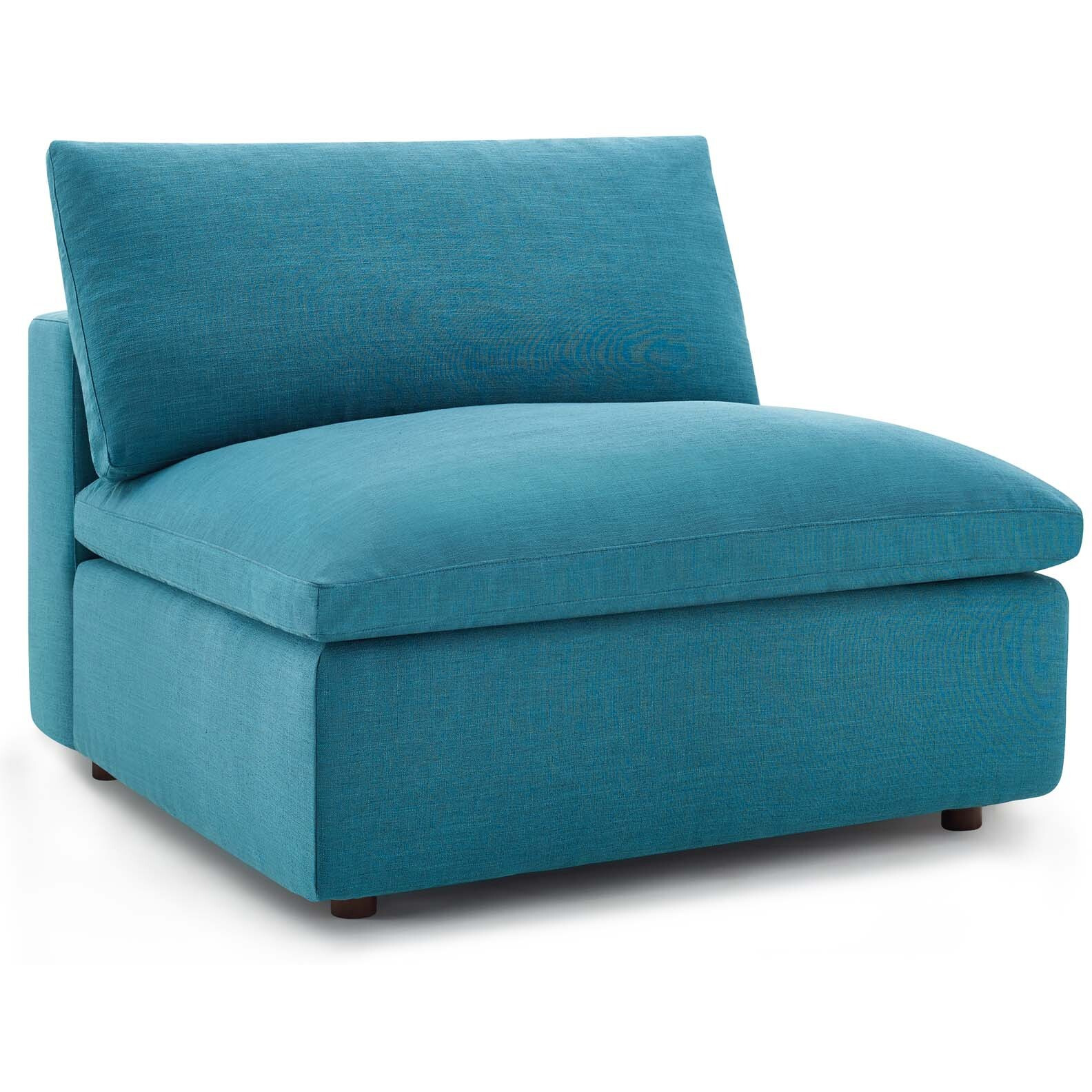 Commix Down Filled Overstuffed 8 Piece Sectional Sofa Set - Teal