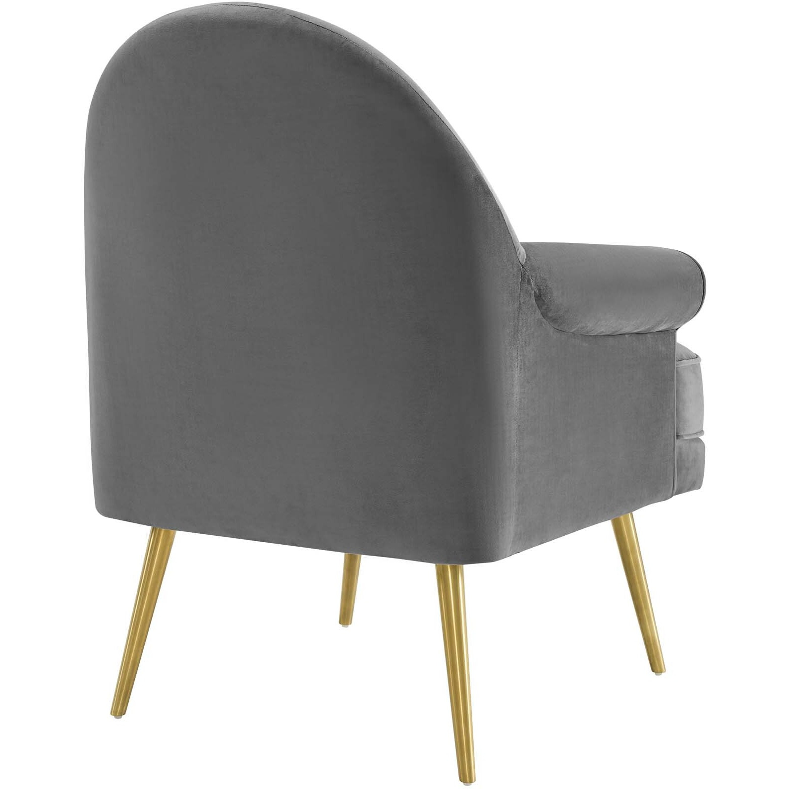 Revive Tufted Button Accent Performance Velvet Armchair - Gray