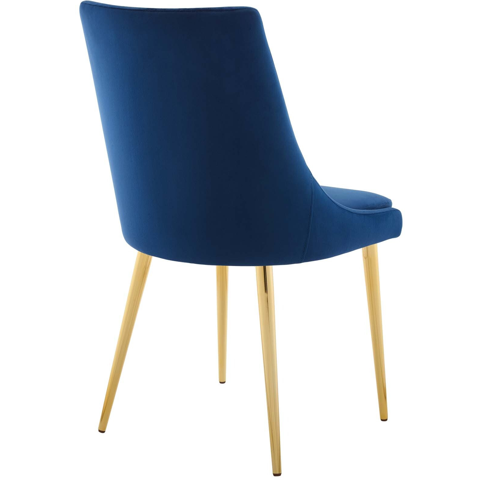 Isle Modway Accent Performance Velvet Dining Chair - Navy
