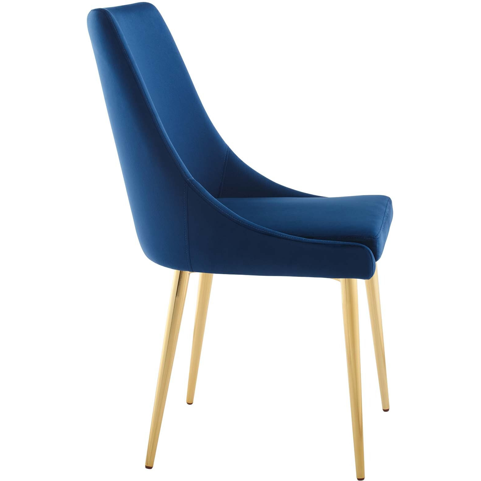 Isle Modway Accent Performance Velvet Dining Chair - Navy